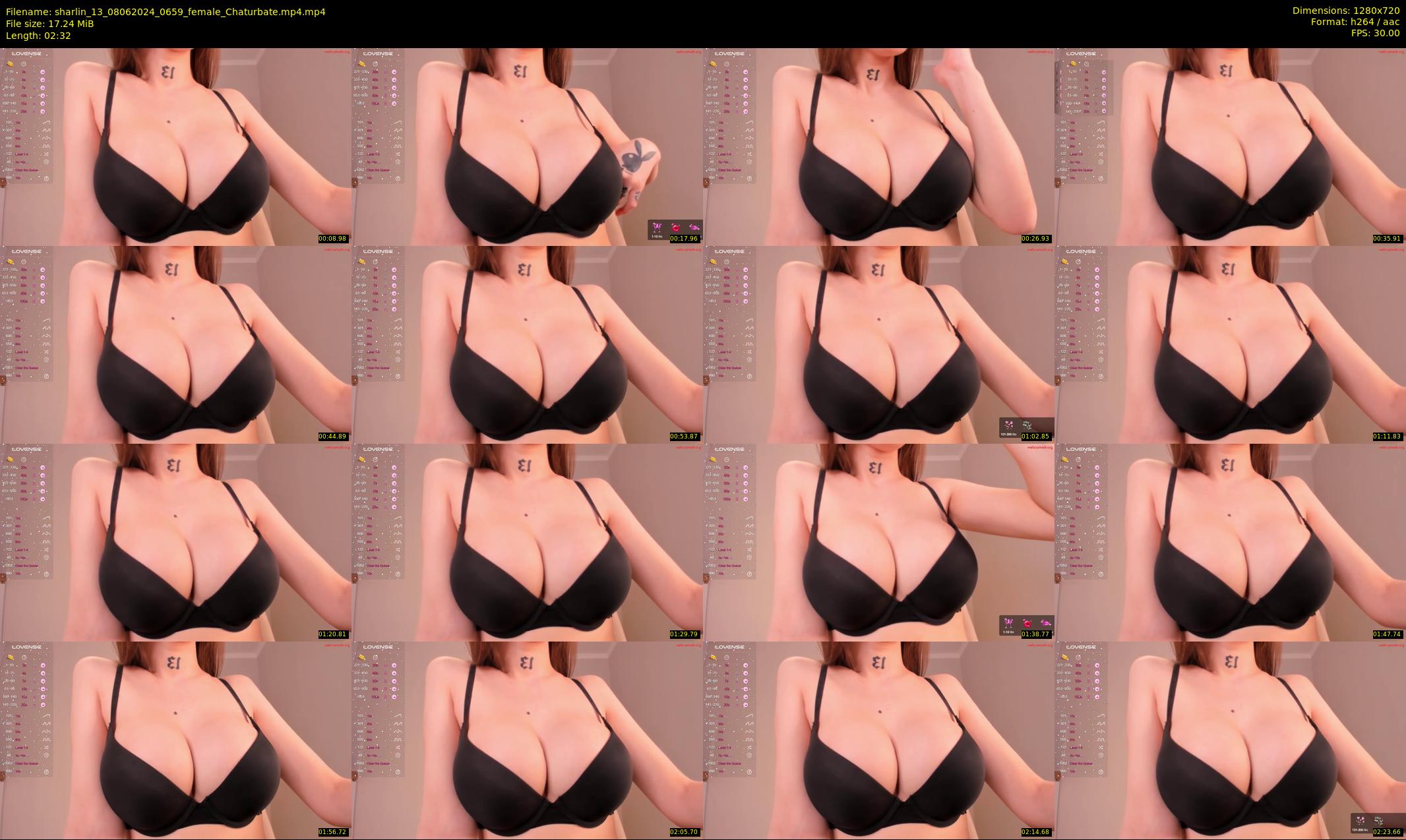 sharlin_13 — 3 minute Chaturbate female cam show recording, 720p, Jun 8, 2024