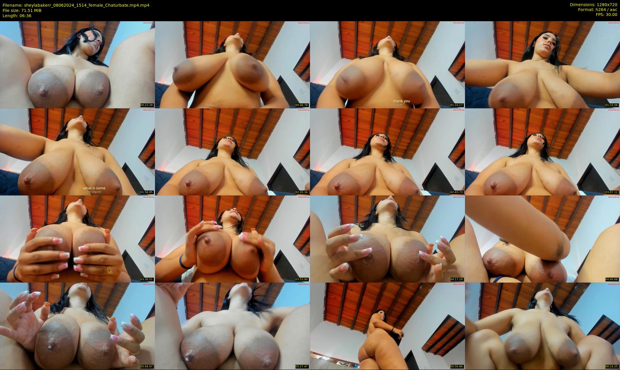 sheylabakerr — 7 minute Chaturbate female cam show recording, 720p, Jun 8, 2024