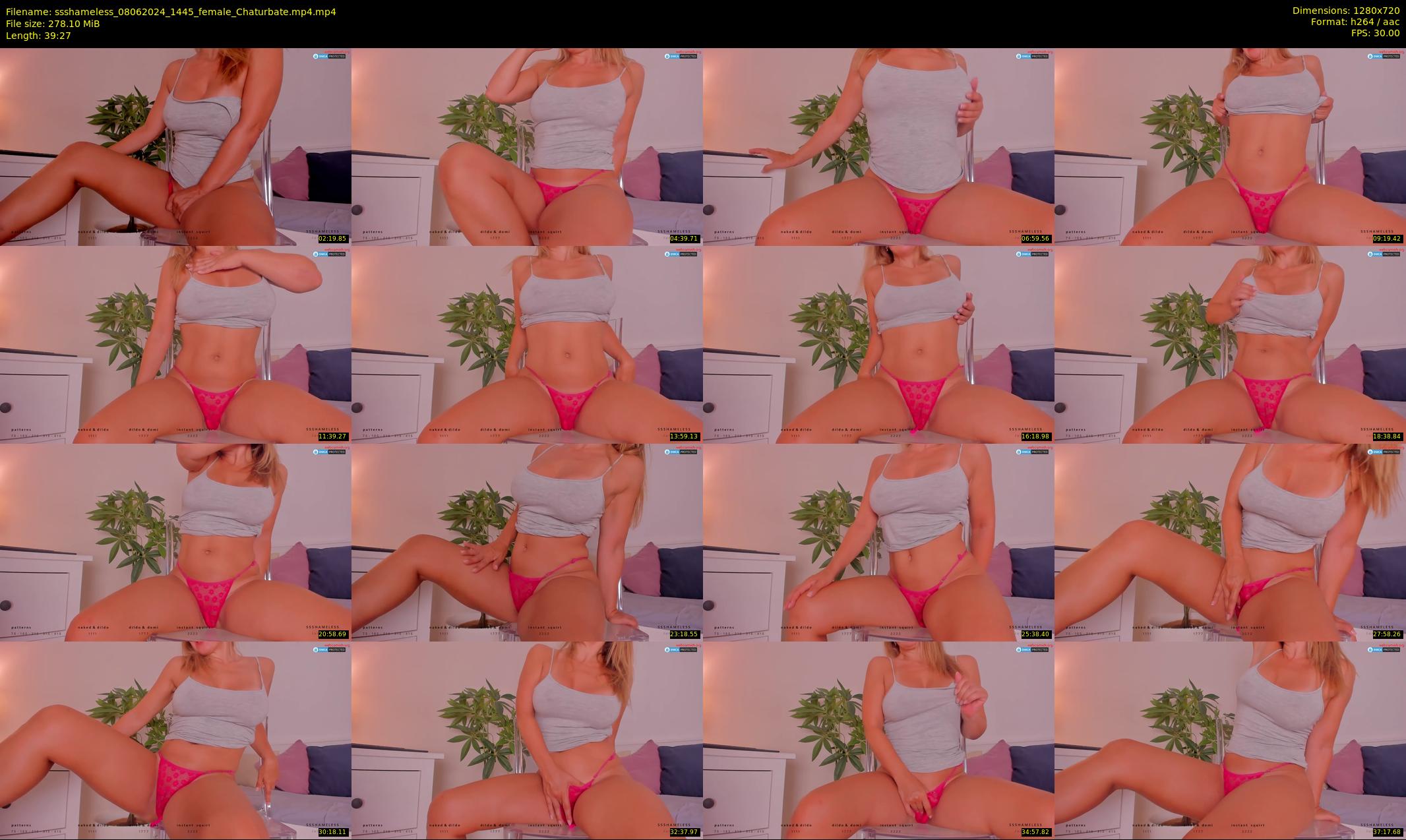 ssshameless — 40 minute Chaturbate female cam show recording, 720p, Jun 8, 2024