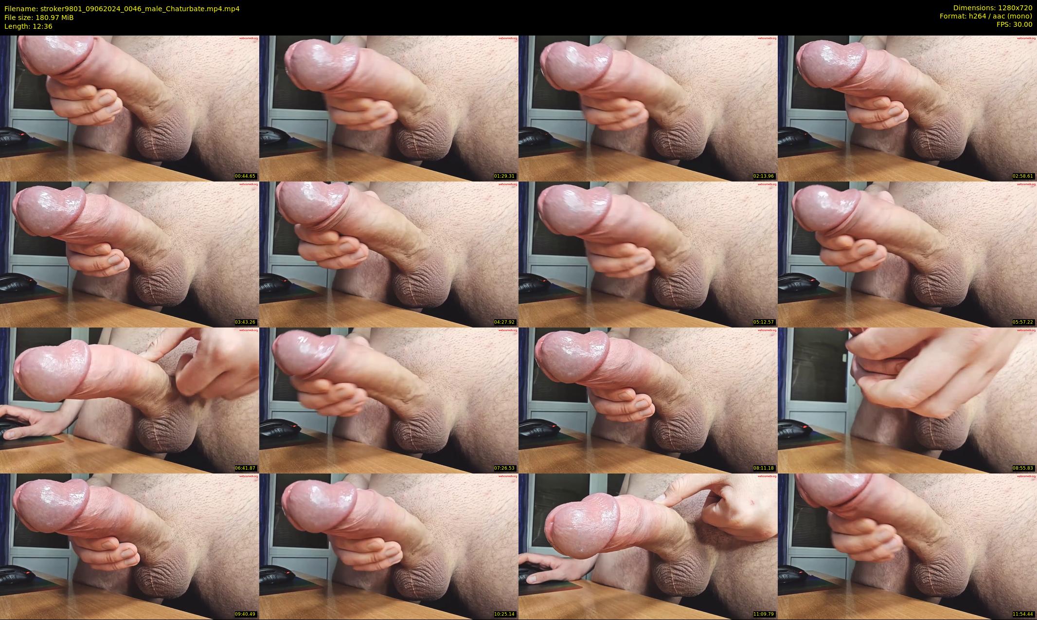 stroker9801 — 13 minute Chaturbate male cam show recording, 720p, Jun 9, 2024