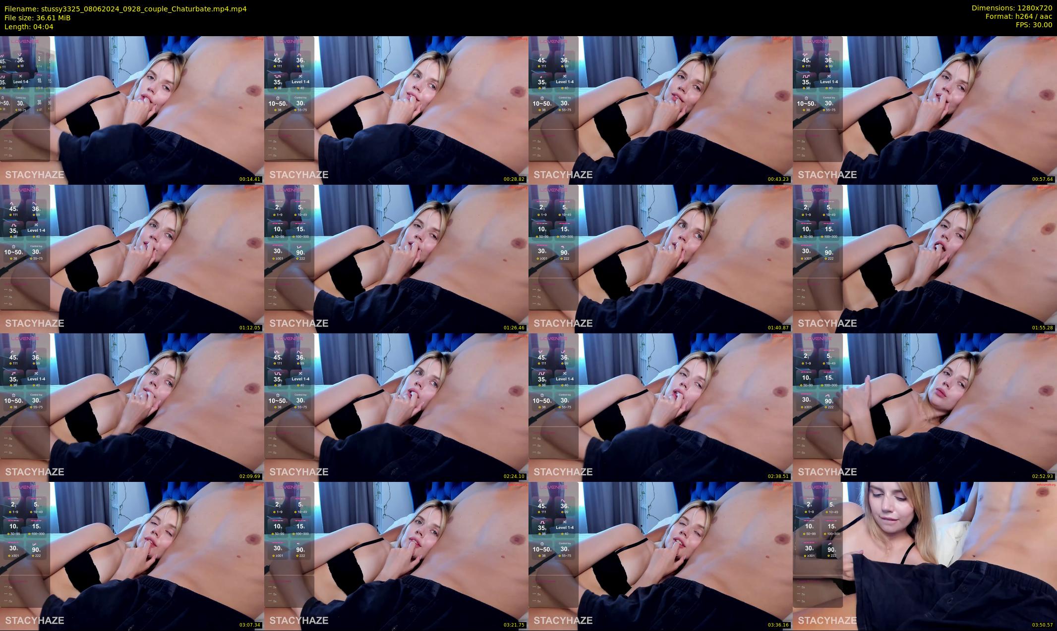 stussy3325 — 5 minute Chaturbate couple cam show recording, 720p, Jun 8, 2024