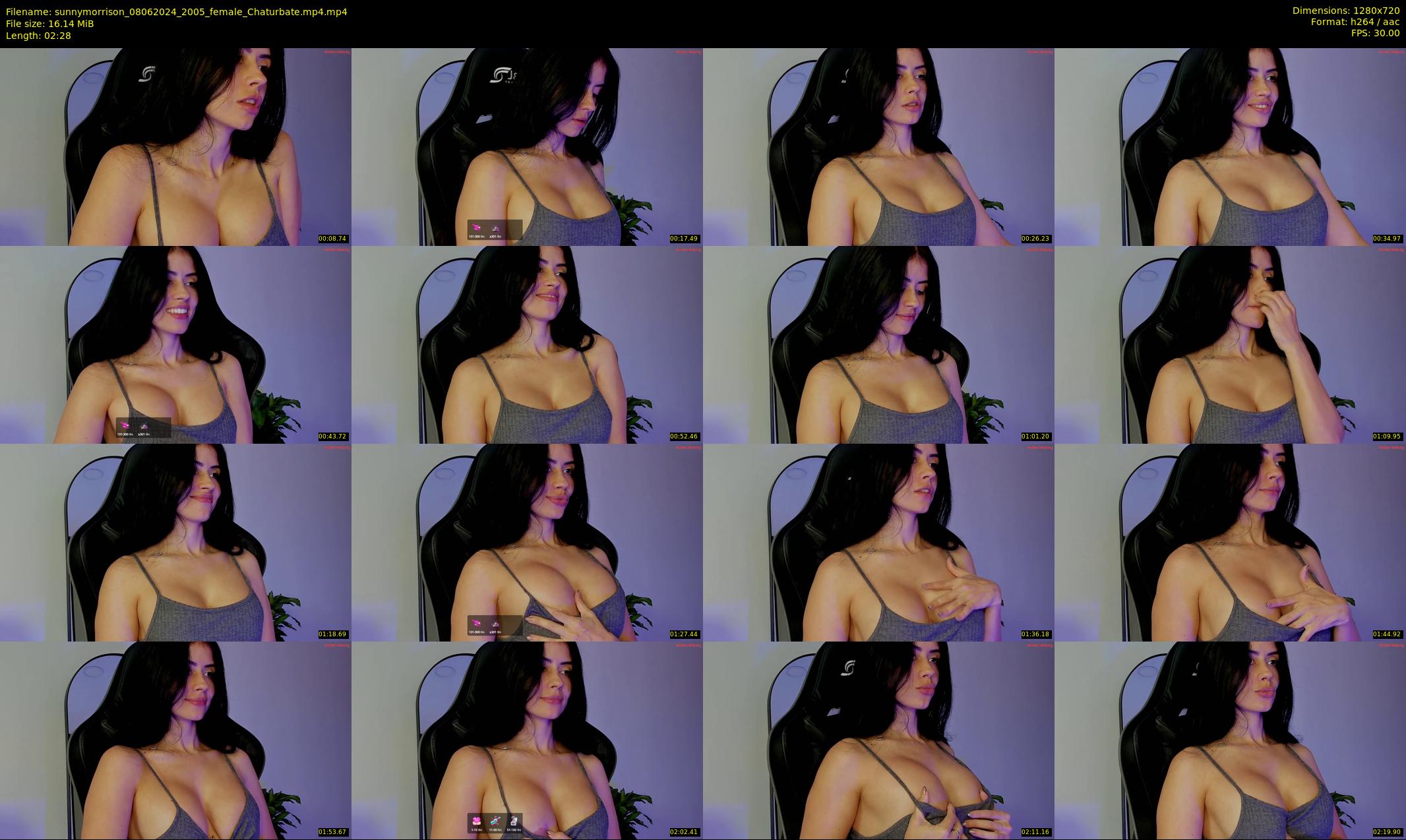 sunnymorrison — 3 minute Chaturbate female cam show recording, 720p, Jun 8, 2024