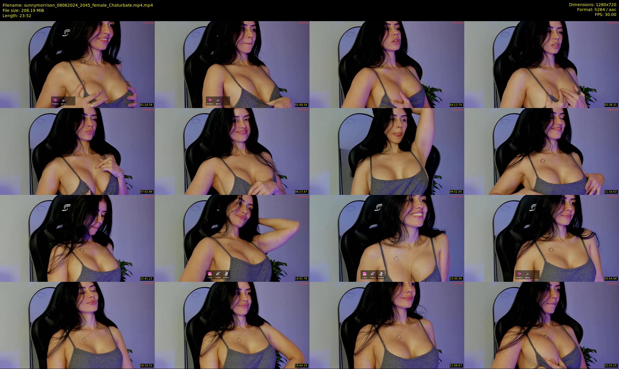 sunnymorrison — 24 minute Chaturbate female cam show recording, 720p, Jun 8, 2024