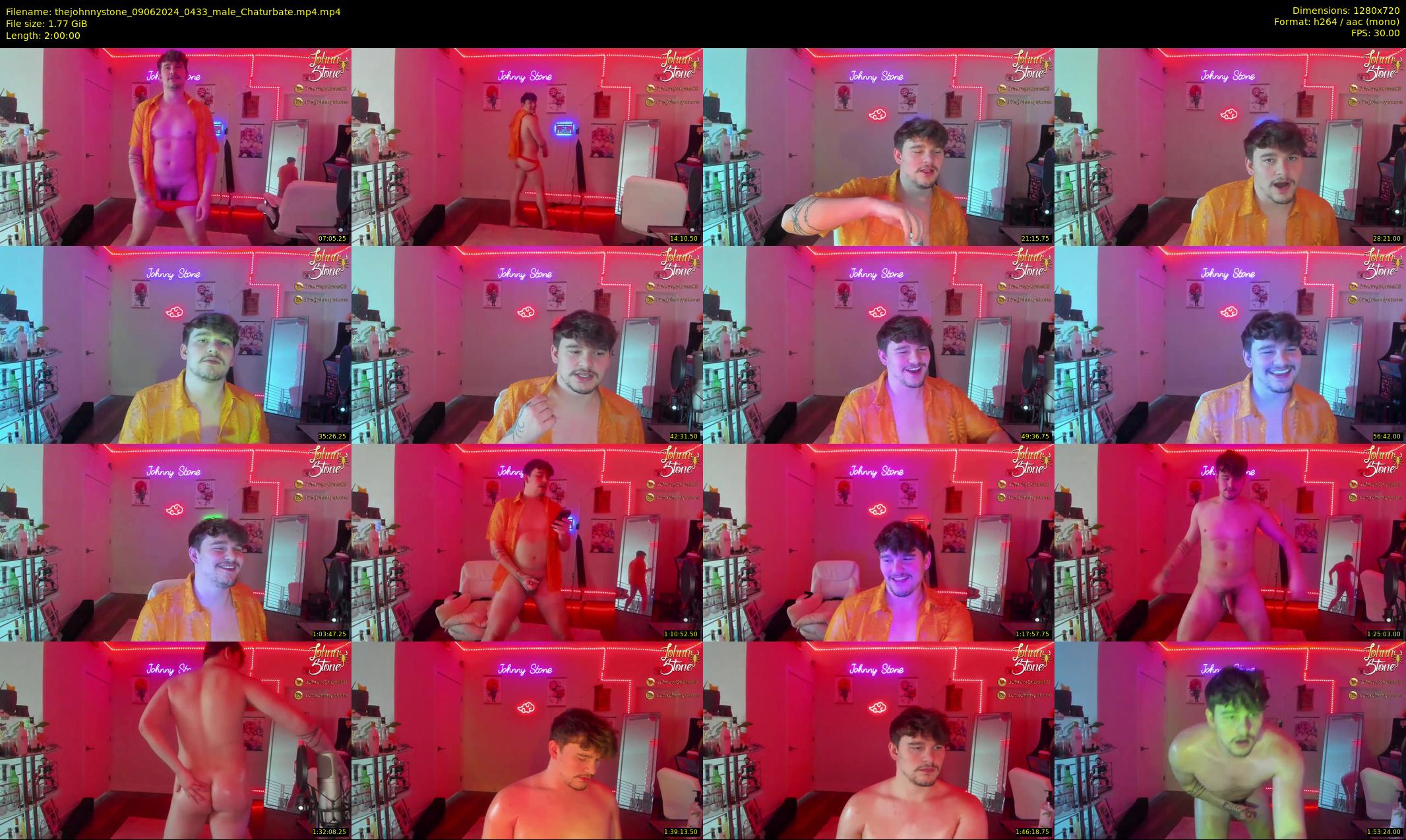 thejohnnystone — 120 minute Chaturbate male cam show recording, 720p, Jun 9, 2024