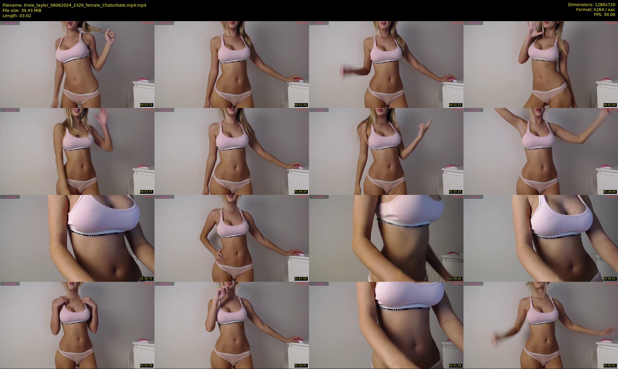 trixie_taylor — 4 minute Chaturbate female cam show recording, 720p, Jun 8, 2024