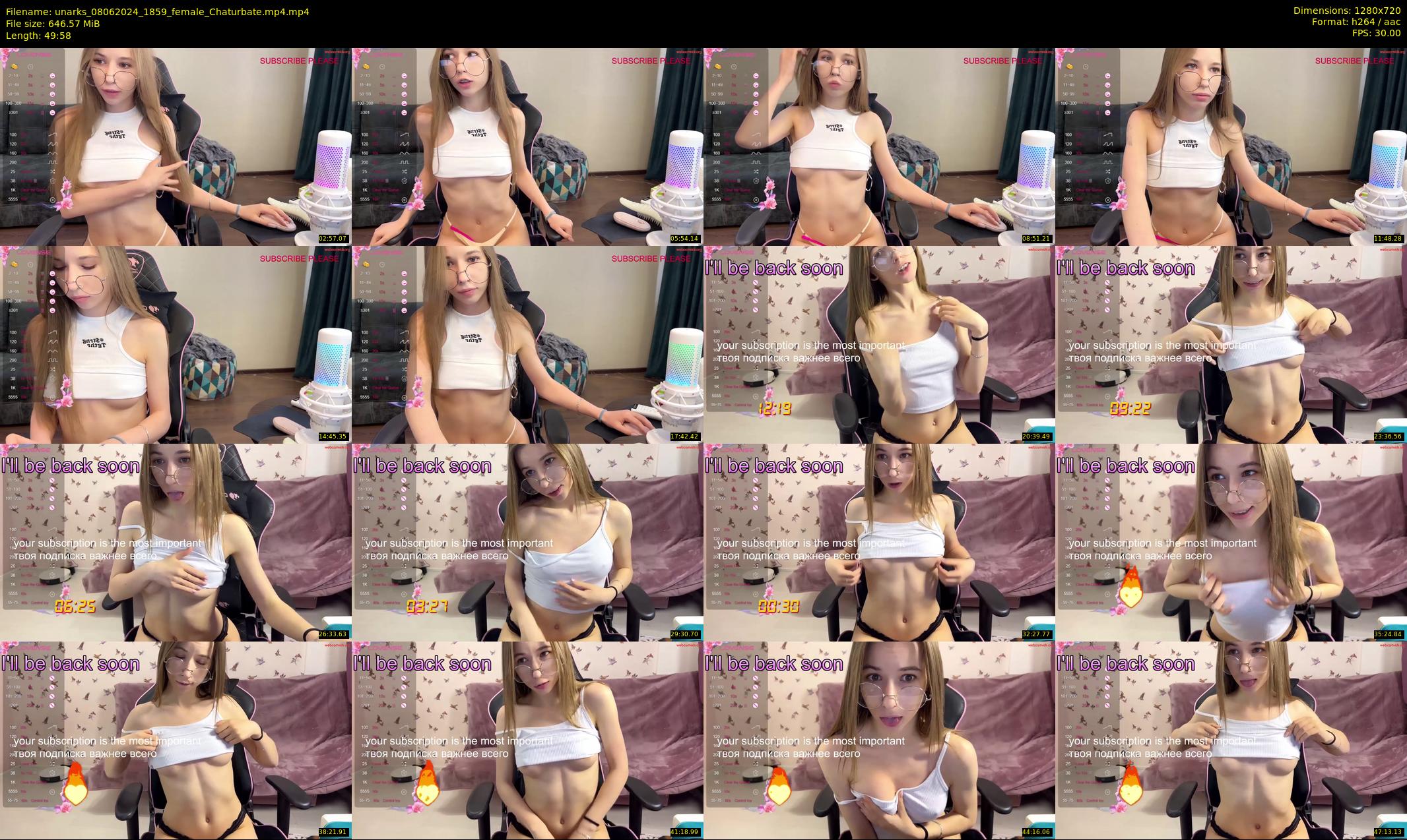 unarks — 50 minute Chaturbate female cam show recording, 720p, Jun 8, 2024