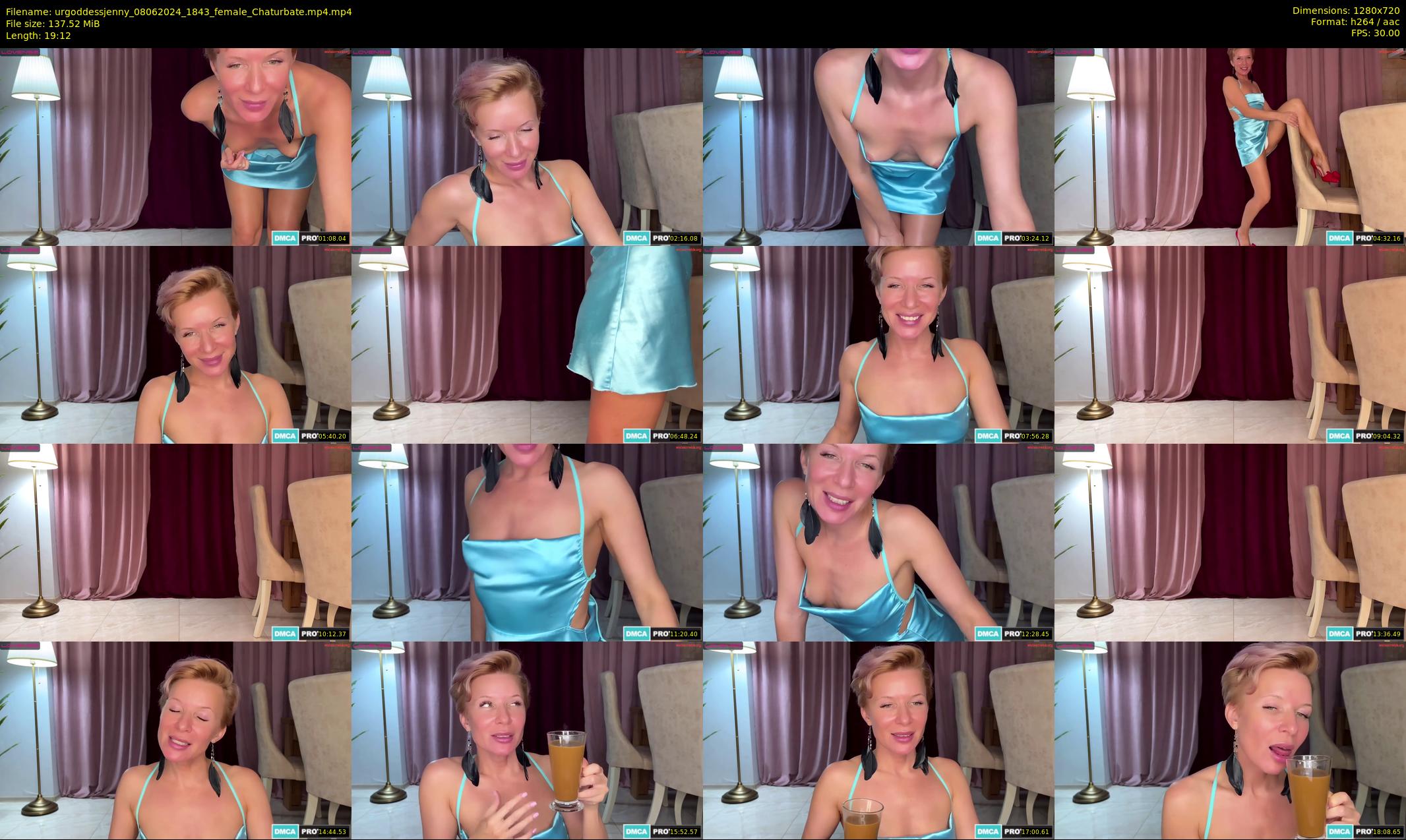 urgoddessjenny — 20 minute Chaturbate female cam show recording, 720p, Jun 8, 2024