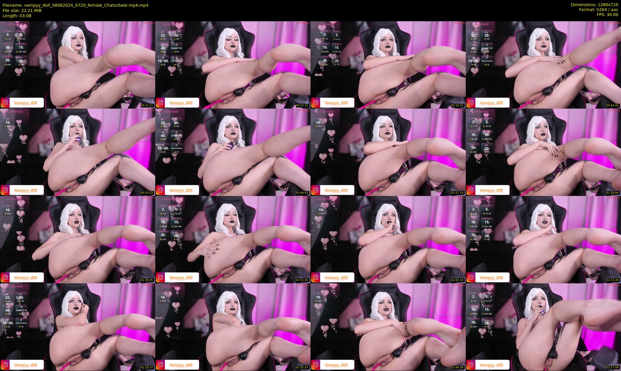 vampyy_doll — 4 minute Chaturbate female cam show recording, 720p, Jun 8, 2024