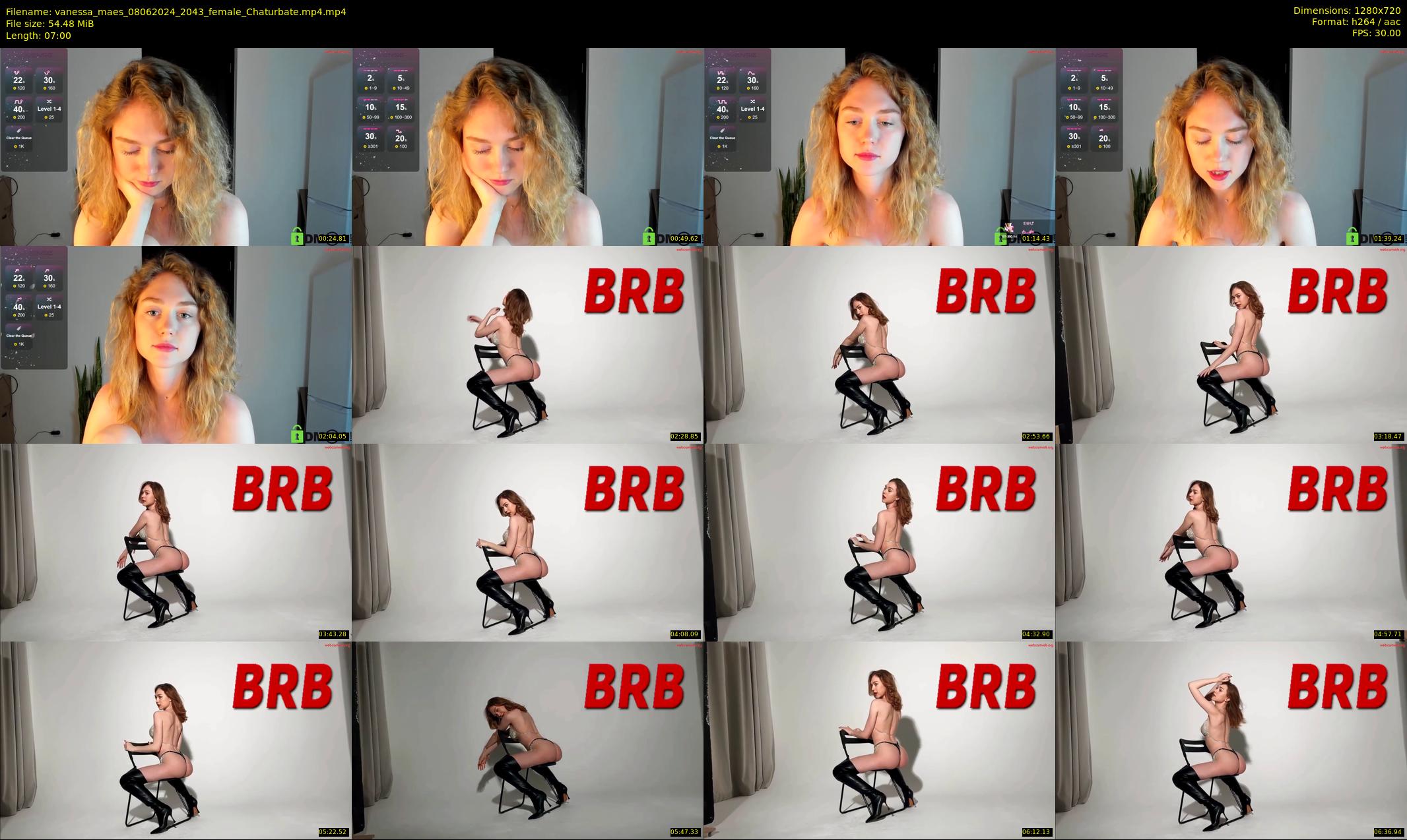 vanessa_maes — 7 minute Chaturbate female cam show recording, 720p, Jun 8, 2024