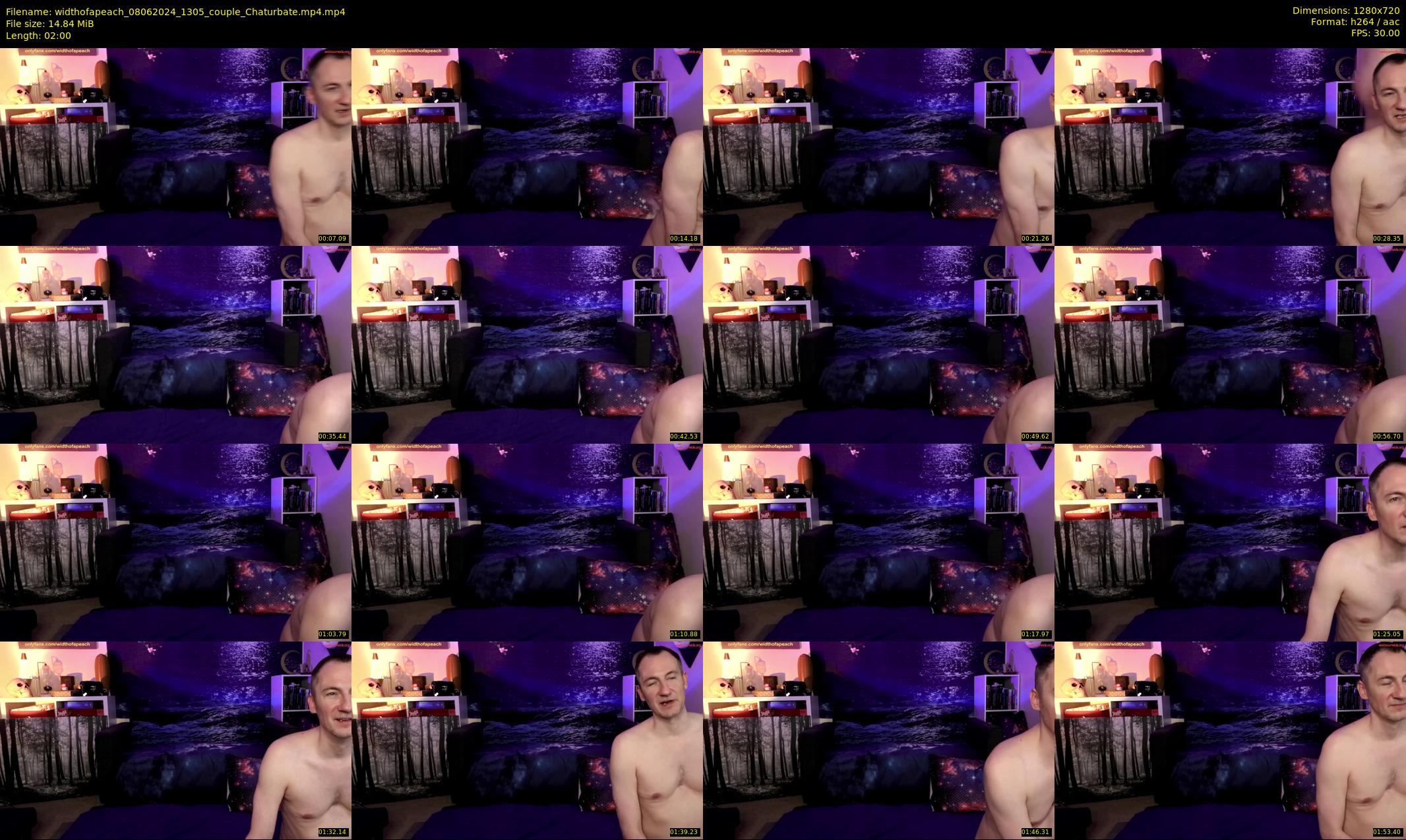 widthofapeach — 2 minute Chaturbate couple cam show recording, 720p, Jun 8, 2024