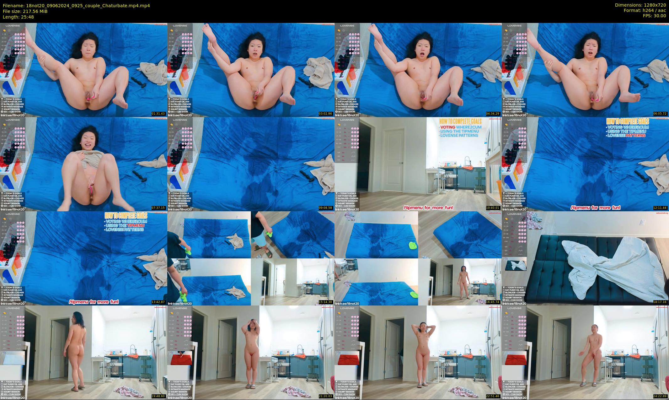 18not20 — 26 minute Chaturbate couple cam show recording, 720p, Jun 9, 2024