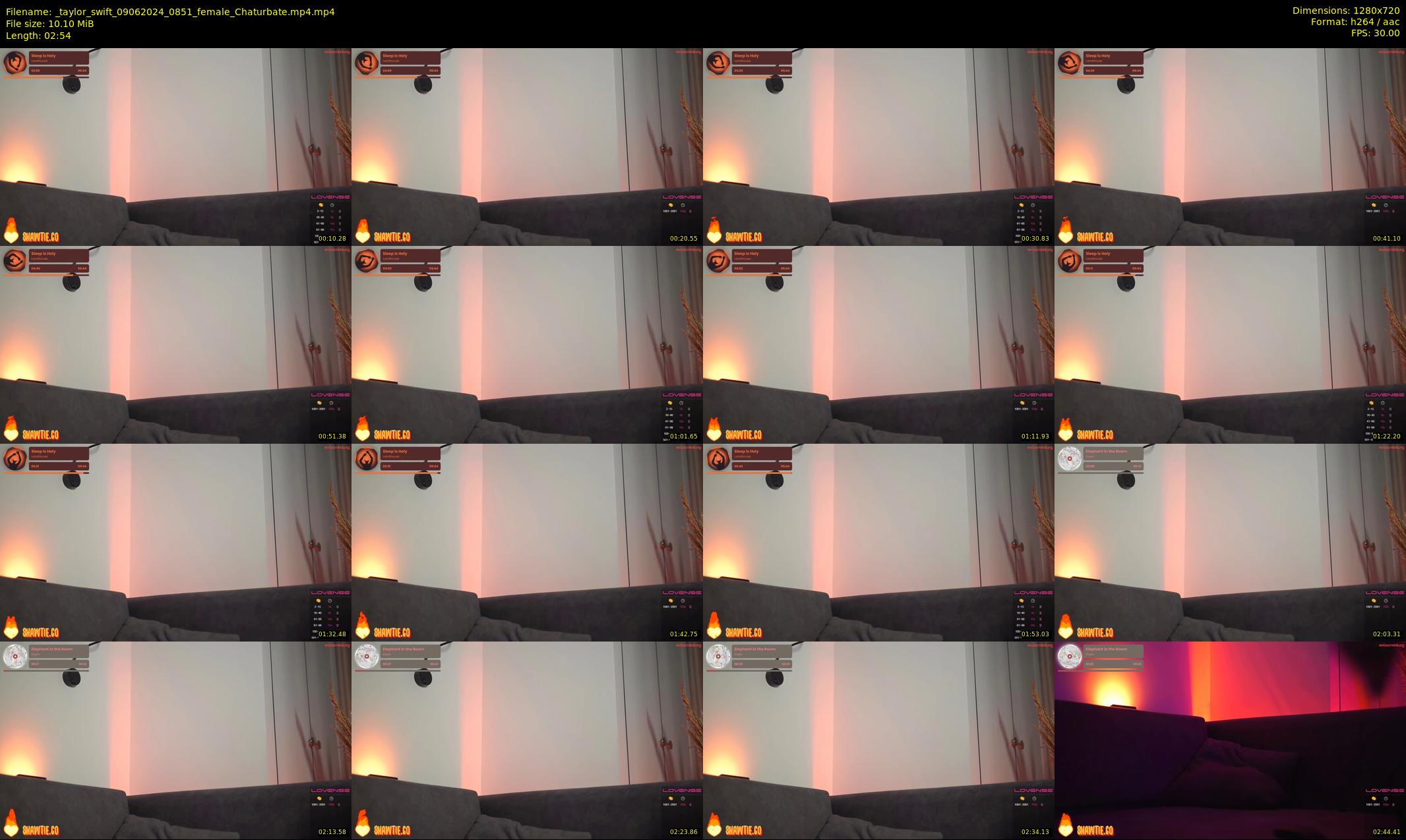 _taylor_swift — 3 minute Chaturbate female cam show recording, 720p, Jun 9, 2024