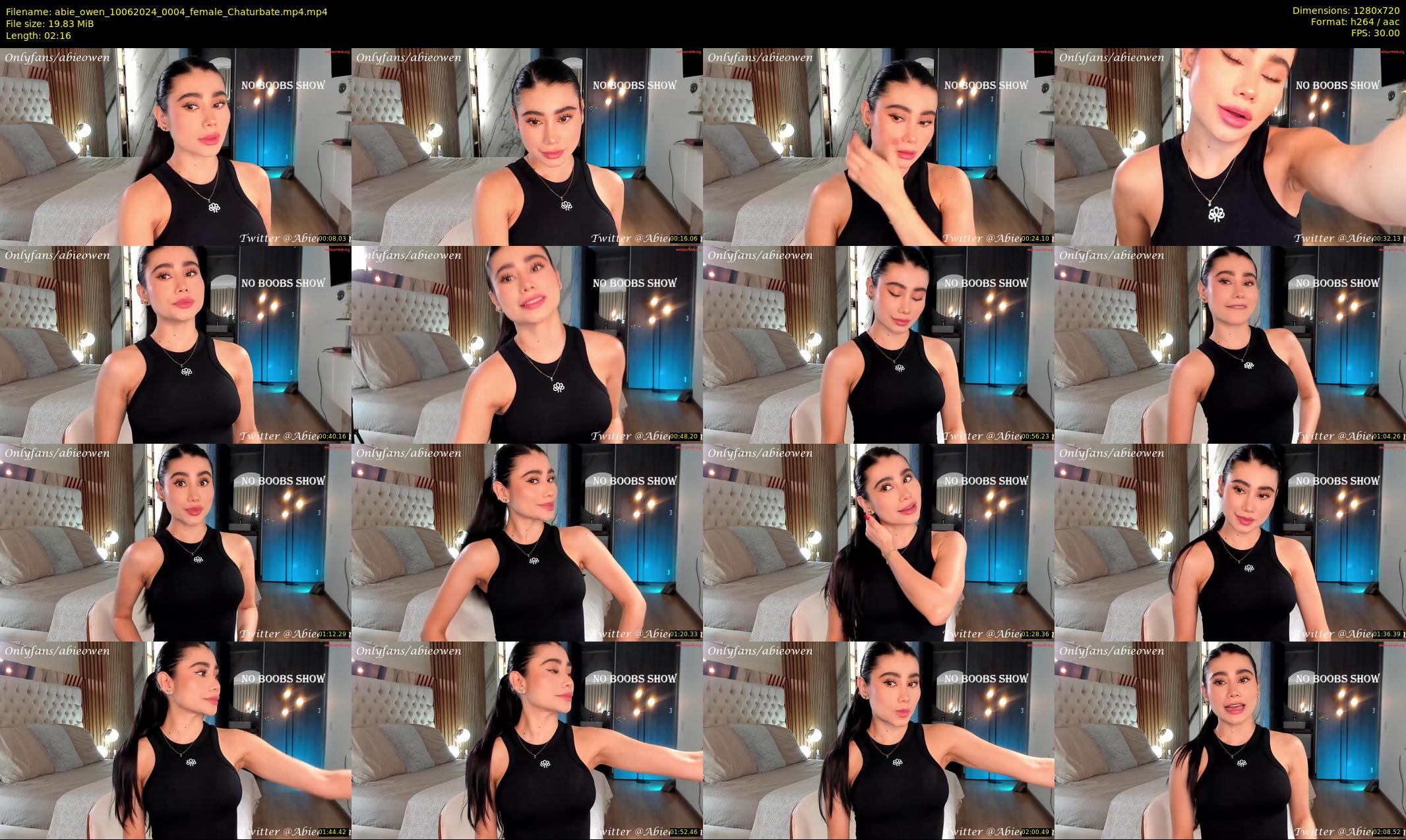 abie_owen — 3 minute Chaturbate female cam show recording, 720p, Jun 10, 2024