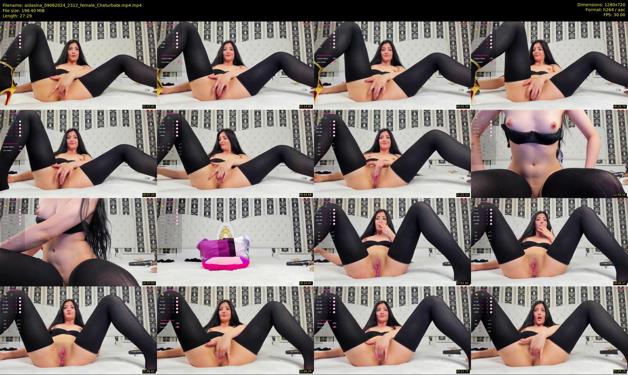 aidasina — 28 minute Chaturbate female cam show recording, 720p, Jun 9, 2024