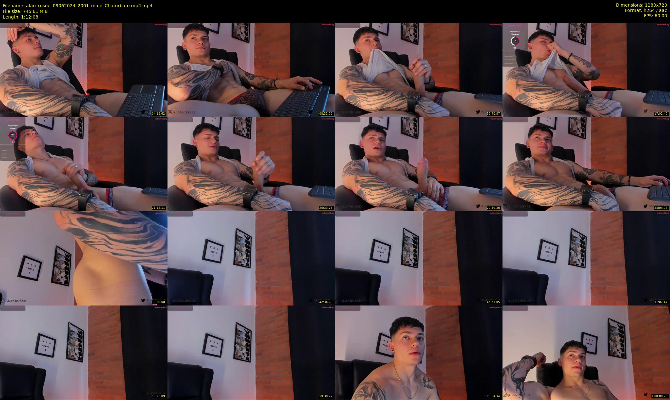 alan_rosee — 73 minute Chaturbate male cam show recording, 720p, Jun 9, 2024