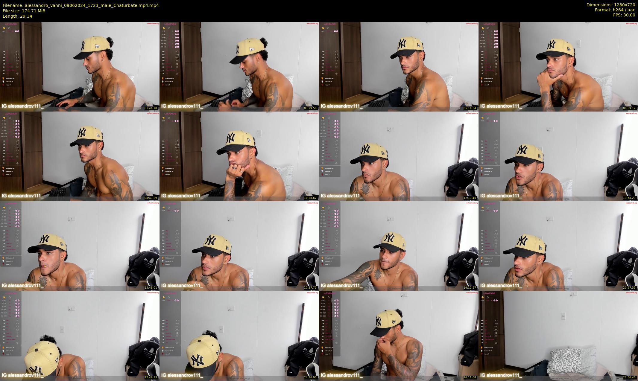 alessandro_vanni — 30 minute Chaturbate male cam show recording, 720p, Jun 9, 2024