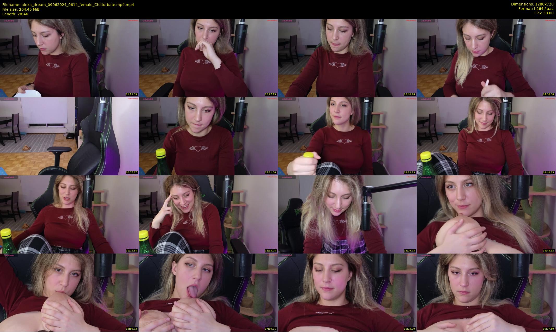 alexa_dream — 21 minute Chaturbate female cam show recording, 720p, Jun 9, 2024