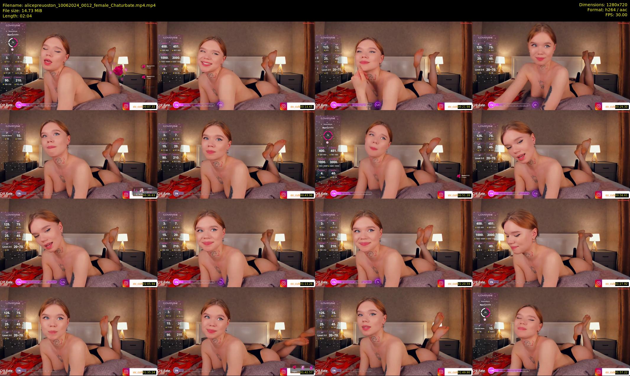 alicepreuoston — 3 minute Chaturbate female cam show recording, 720p, Jun 10, 2024