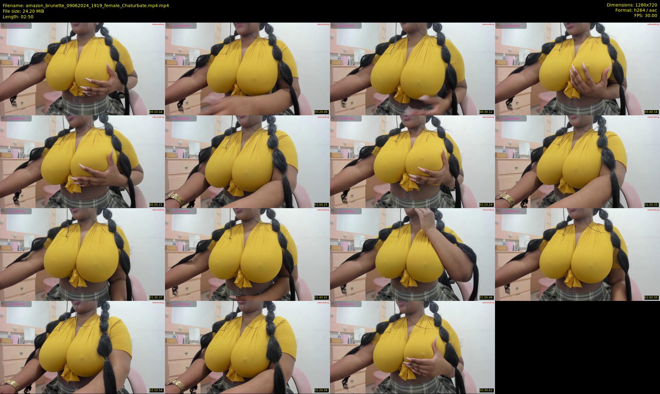 amazon_brunette — 3 minute Chaturbate female cam show recording, 720p, Jun 9, 2024