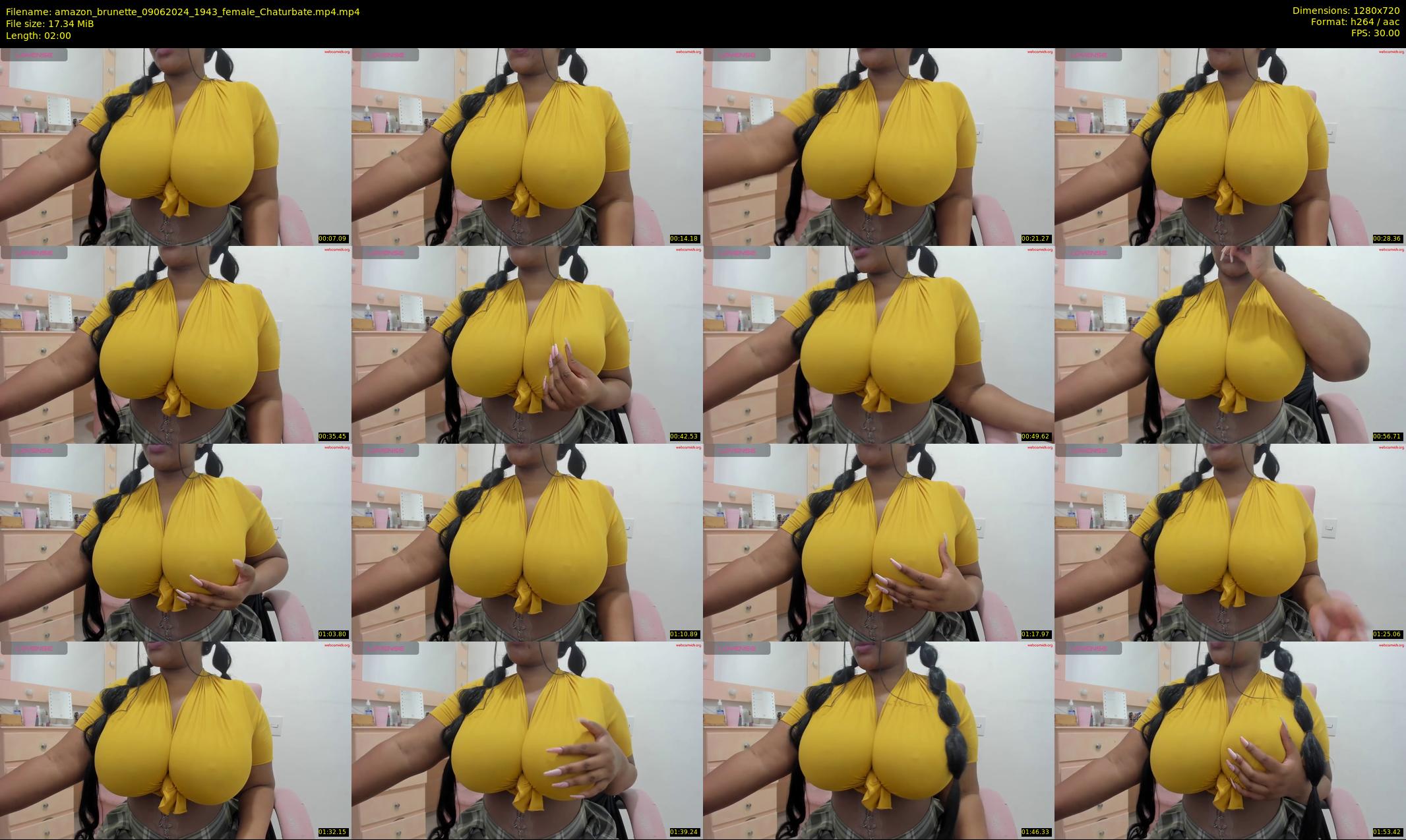amazon_brunette — 2 minute Chaturbate female cam show recording, 720p, Jun 9, 2024