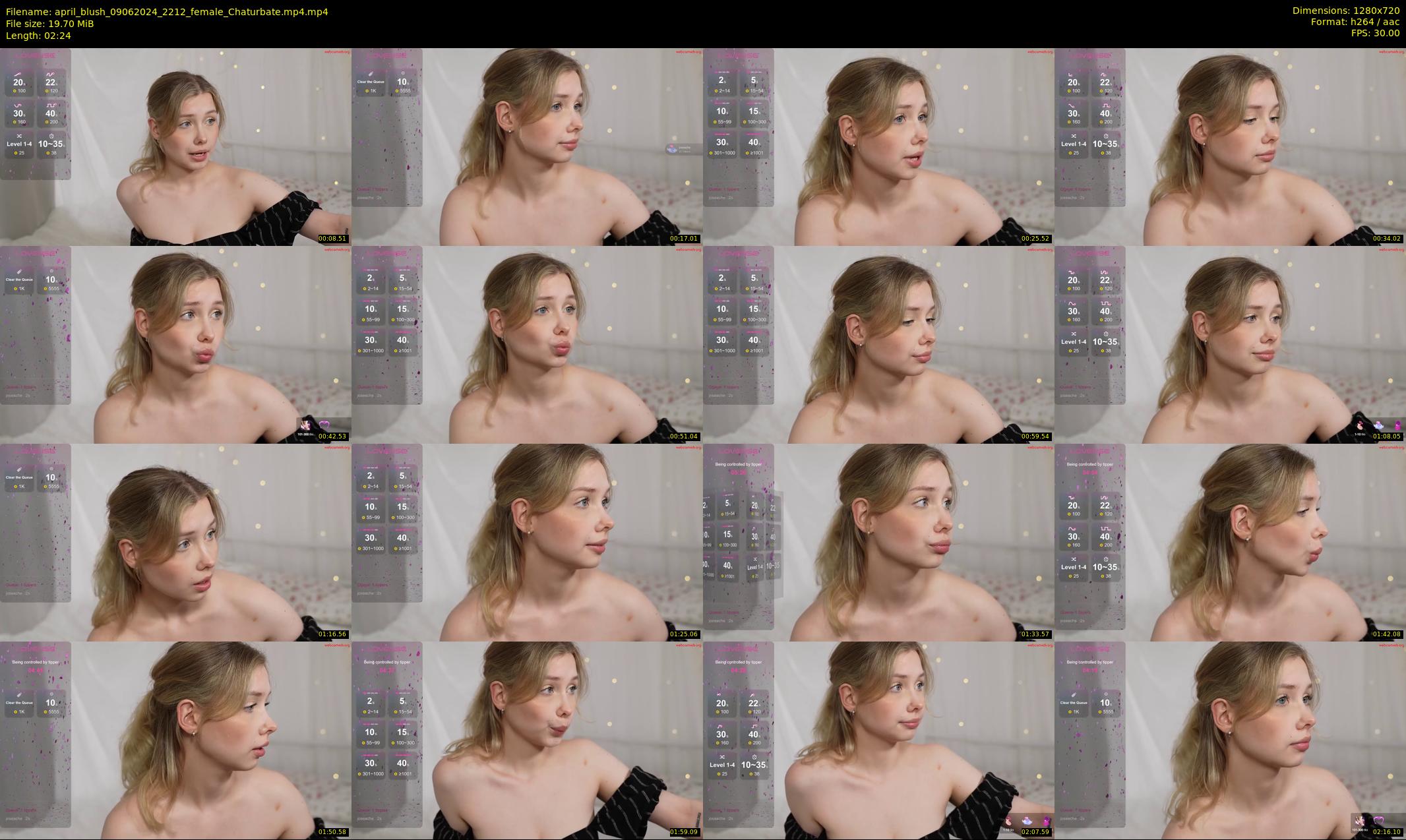 april_blush — 3 minute Chaturbate female cam show recording, 720p, Jun 9, 2024