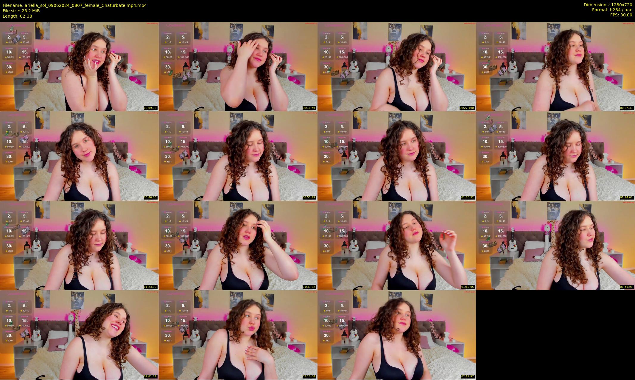 ariella_sol — 3 minute Chaturbate female cam show recording, 720p, Jun 9, 2024