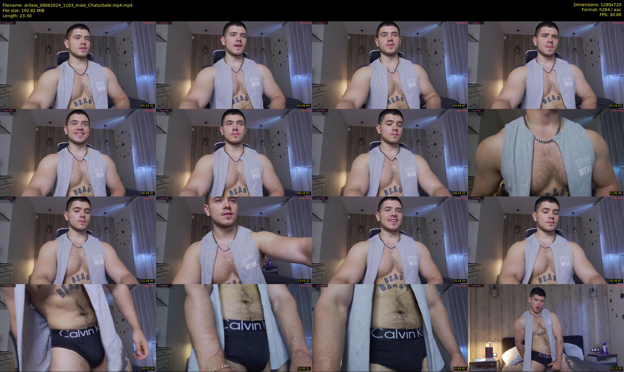 arilass — 24 minute Chaturbate male cam show recording, 720p, Jun 9, 2024
