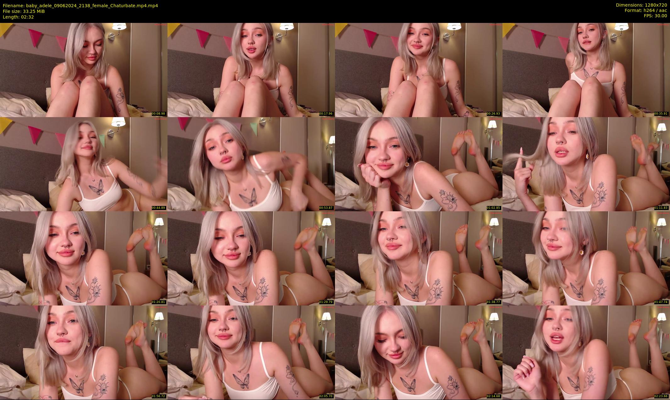 baby_adele — 3 minute Chaturbate female cam show recording, 720p, Jun 9, 2024