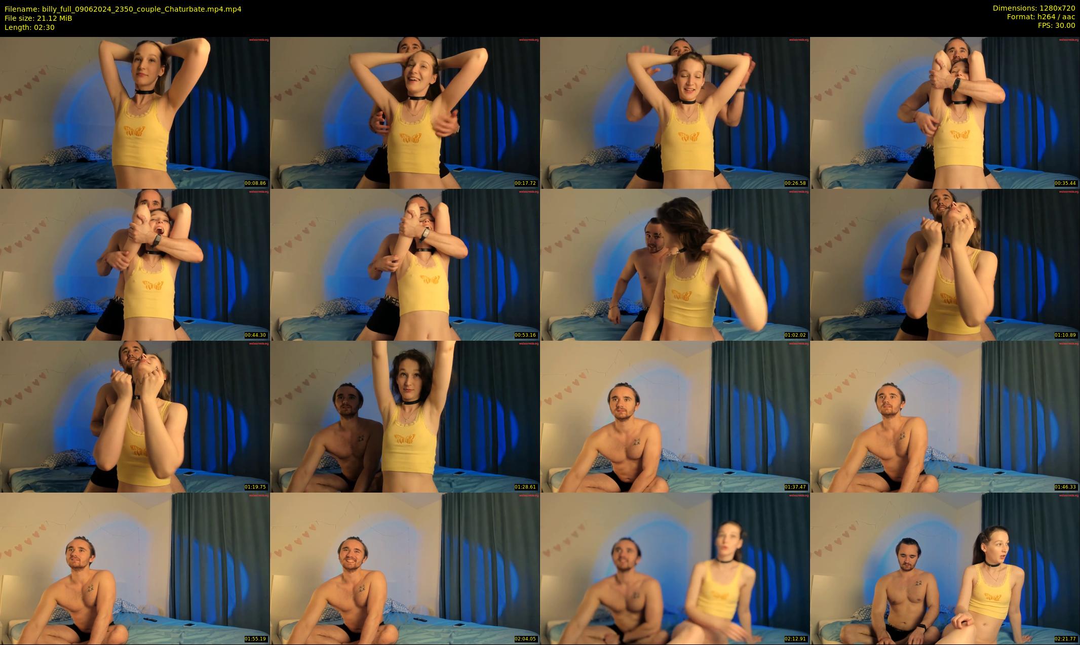 billy_full — 3 minute Chaturbate couple cam show recording, 720p, Jun 9, 2024