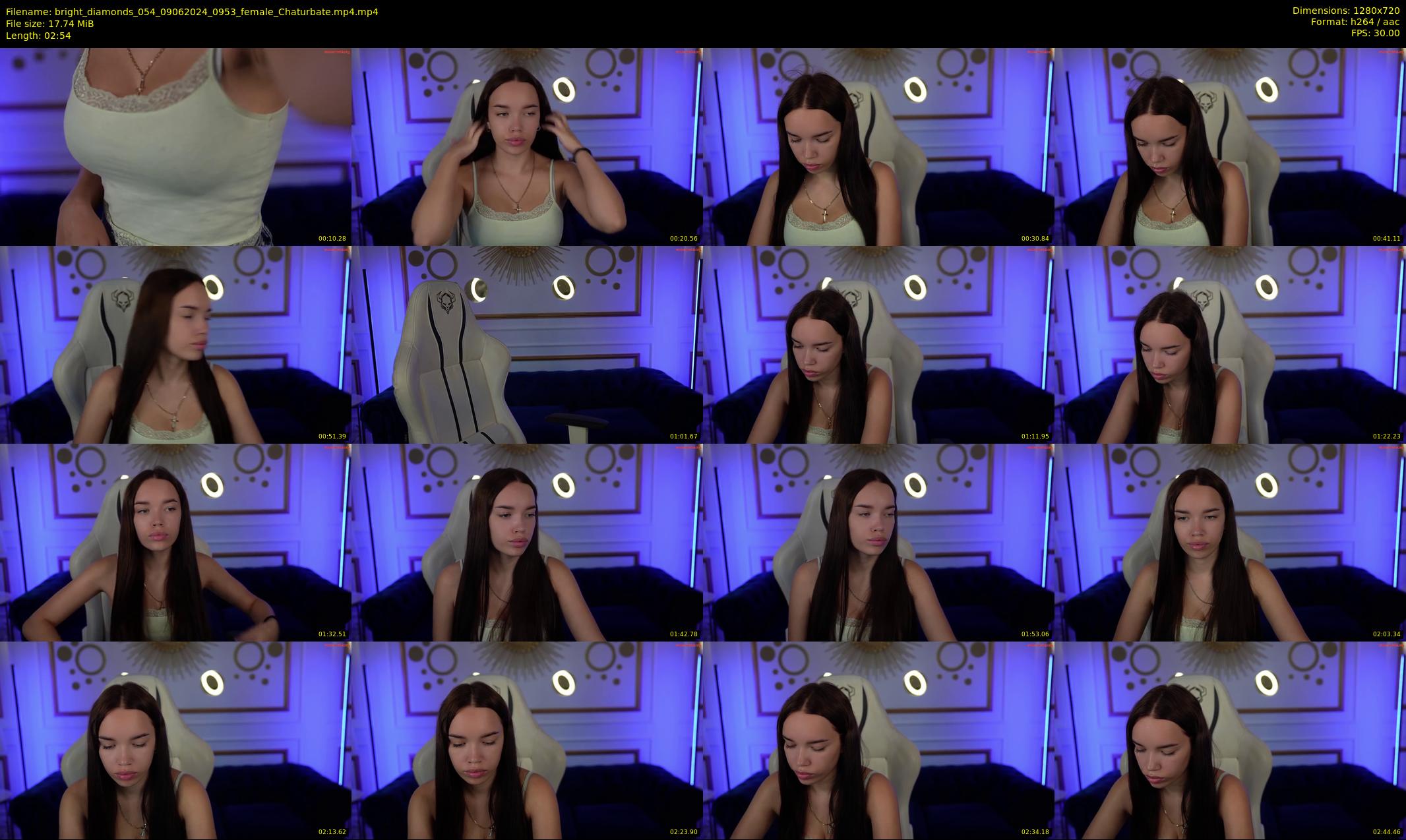 bright_diamonds_054 — 3 minute Chaturbate couple cam show recording, 720p, Jun 9, 2024