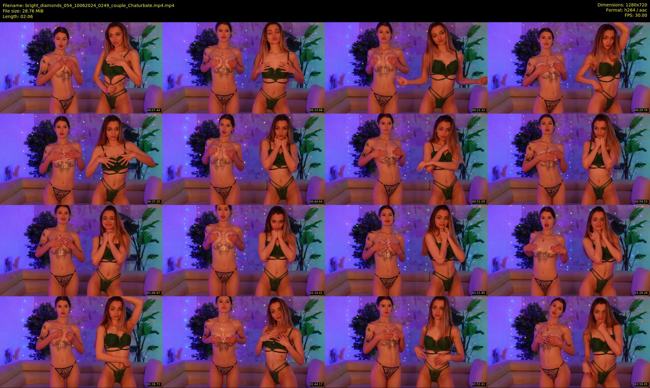 bright_diamonds_054 — 3 minute Chaturbate couple cam show recording, 720p, Jun 10, 2024