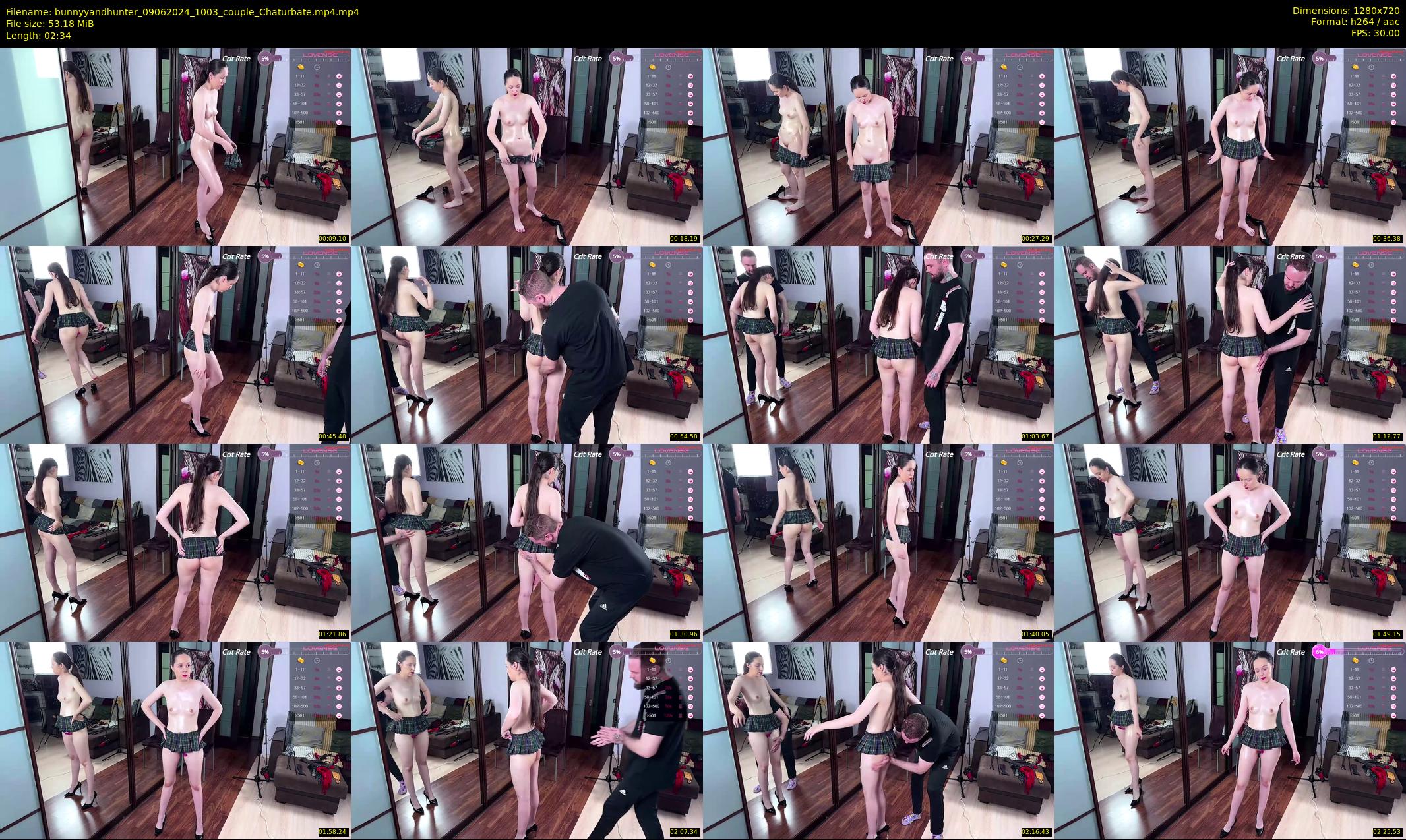 bunnyyandhunter — 3 minute Chaturbate couple cam show recording, 720p, Jun 9, 2024