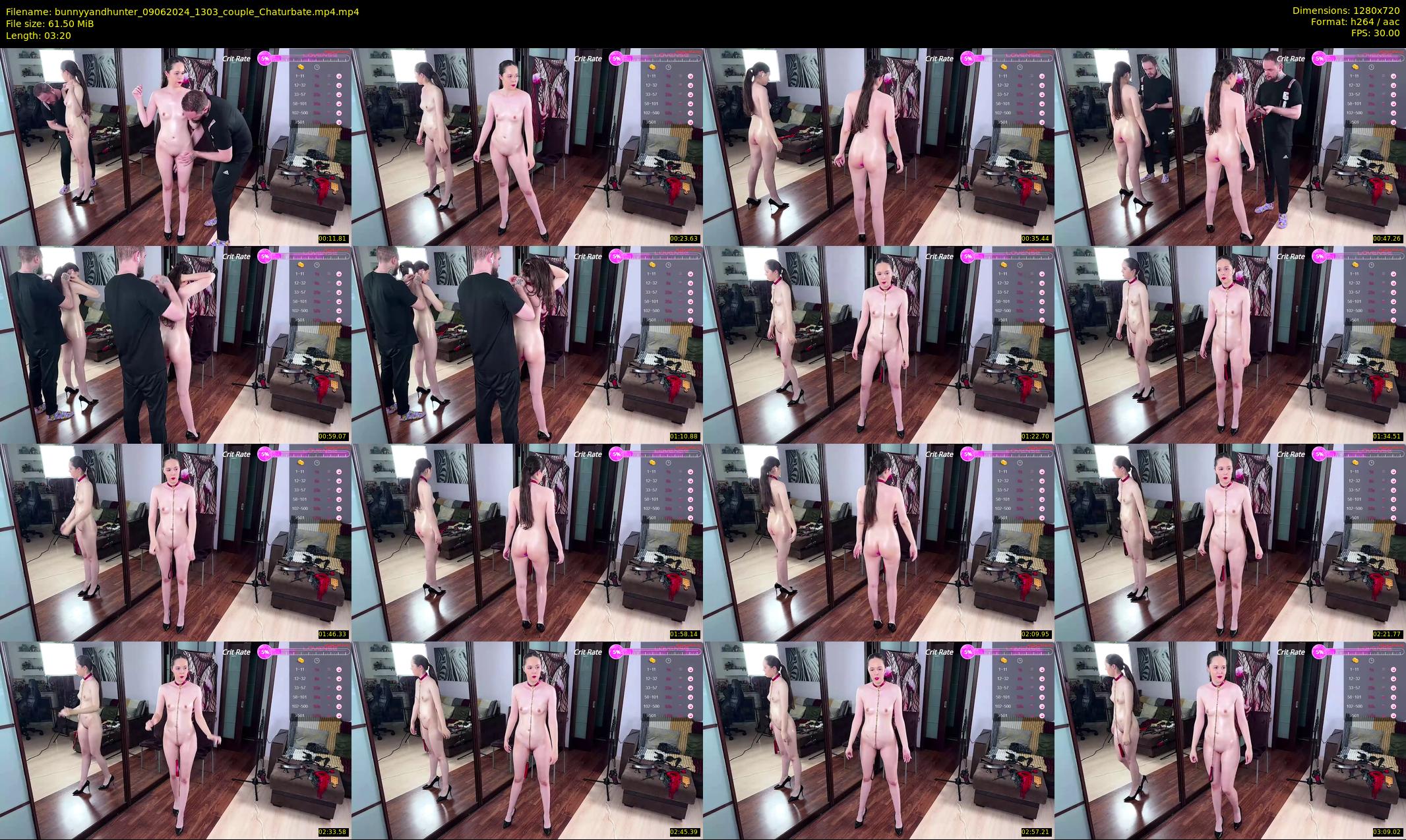 bunnyyandhunter — 4 minute Chaturbate couple cam show recording, 720p, Jun 9, 2024