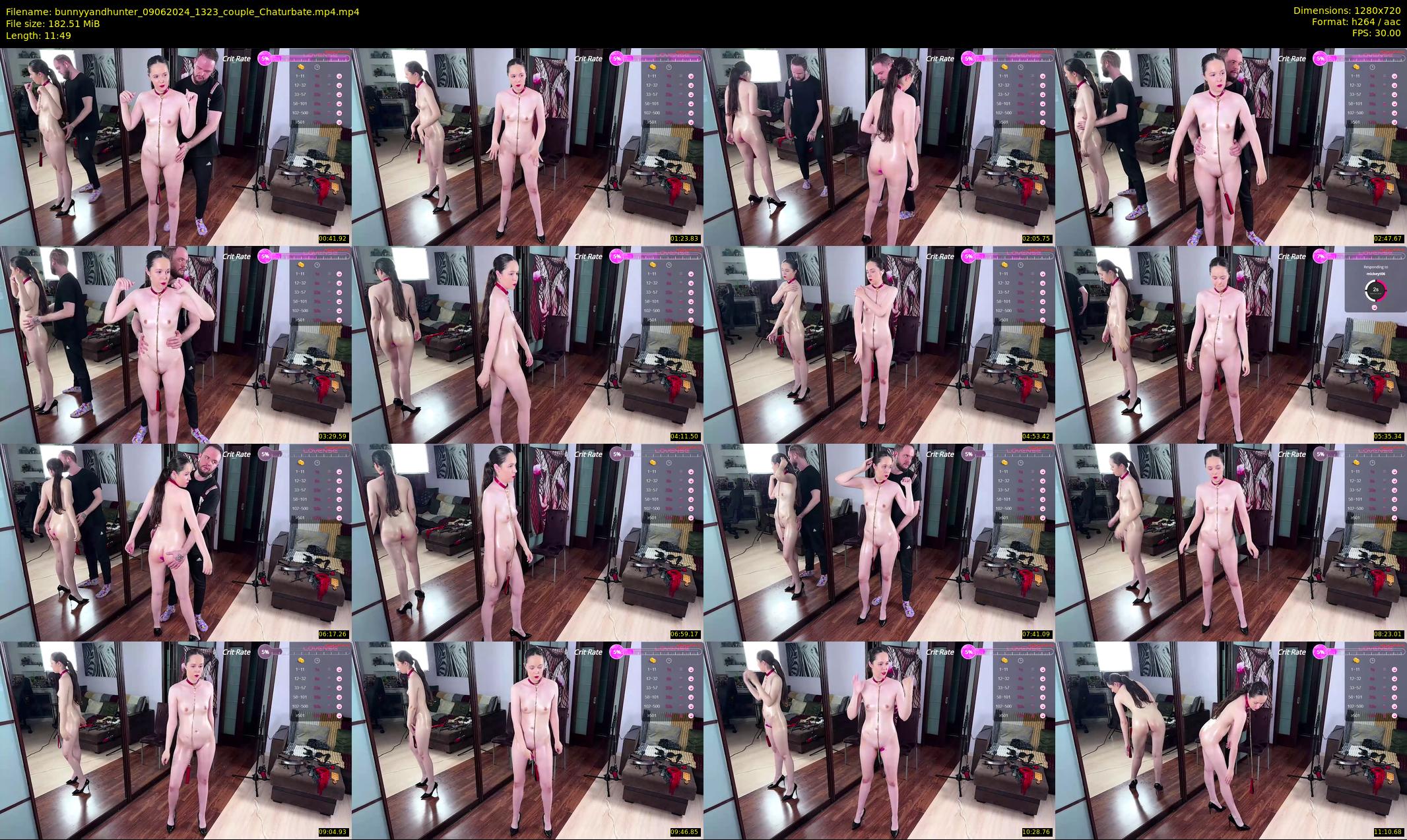 bunnyyandhunter — 12 minute Chaturbate couple cam show recording, 720p, Jun 9, 2024