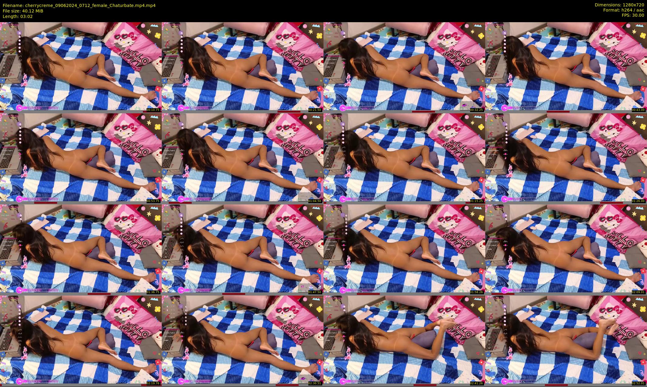 cherrycreme — 4 minute Chaturbate female cam show recording, 720p, Jun 9, 2024