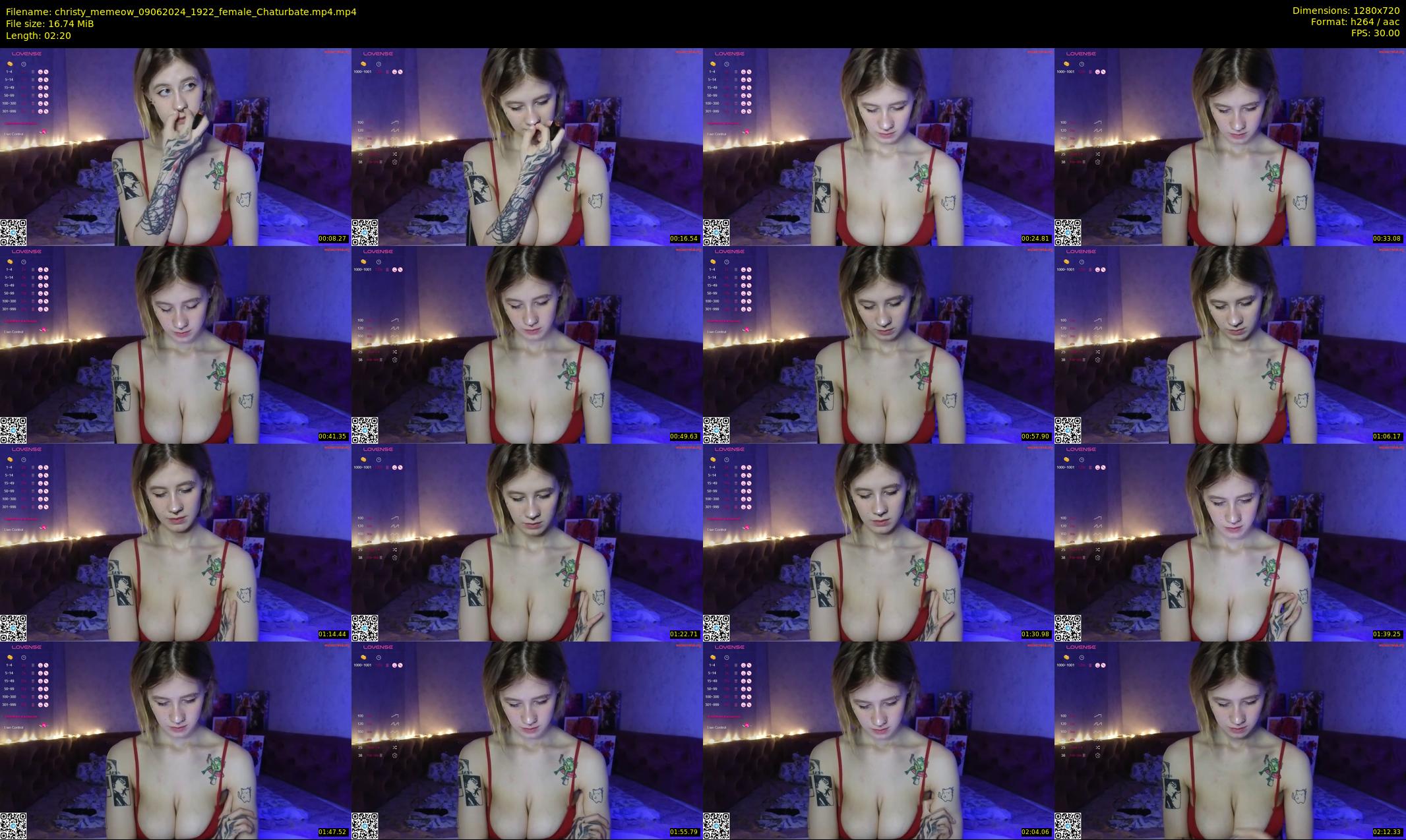 christy_memeow — 3 minute Chaturbate female cam show recording, 720p, Jun 9, 2024