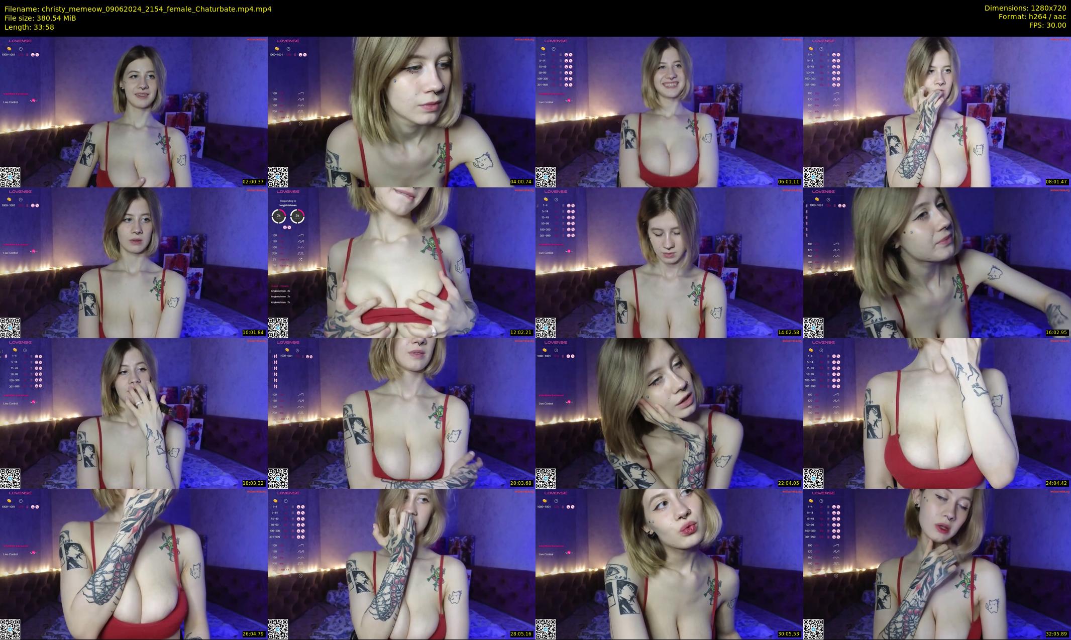 christy_memeow — 34 minute Chaturbate female cam show recording, 720p, Jun 9, 2024