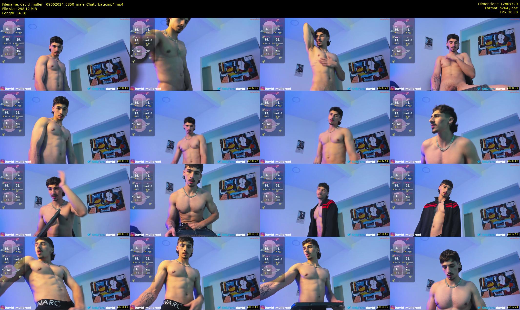 david_muller_ — 35 minute Chaturbate male cam show recording, 720p, Jun 9, 2024