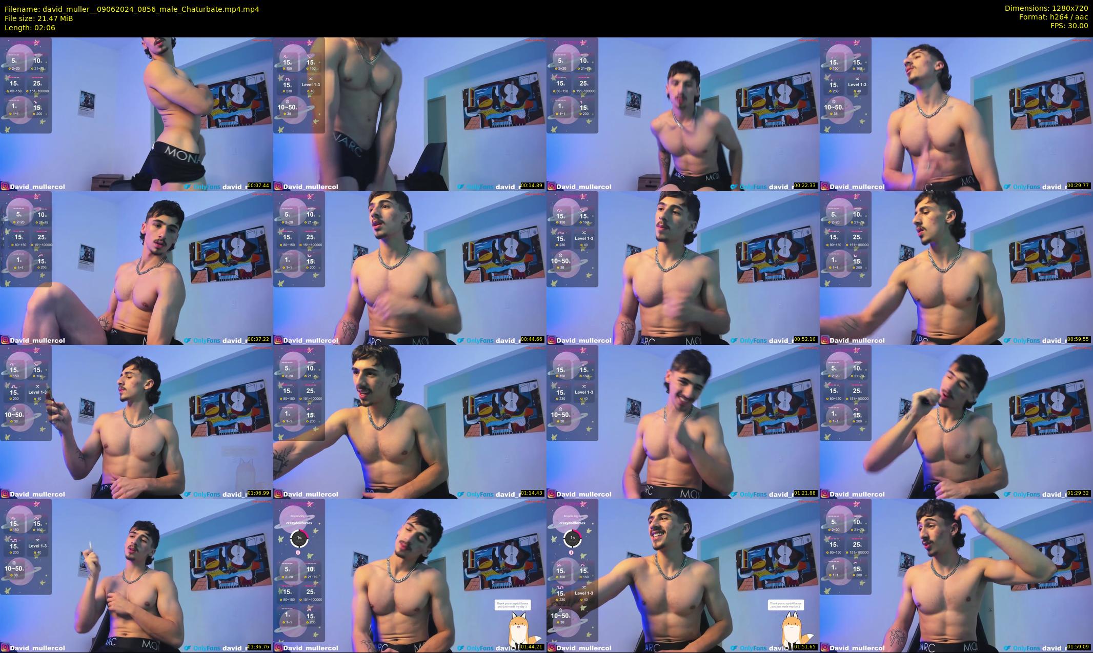 david_muller_ — 3 minute Chaturbate male cam show recording, 720p, Jun 9, 2024