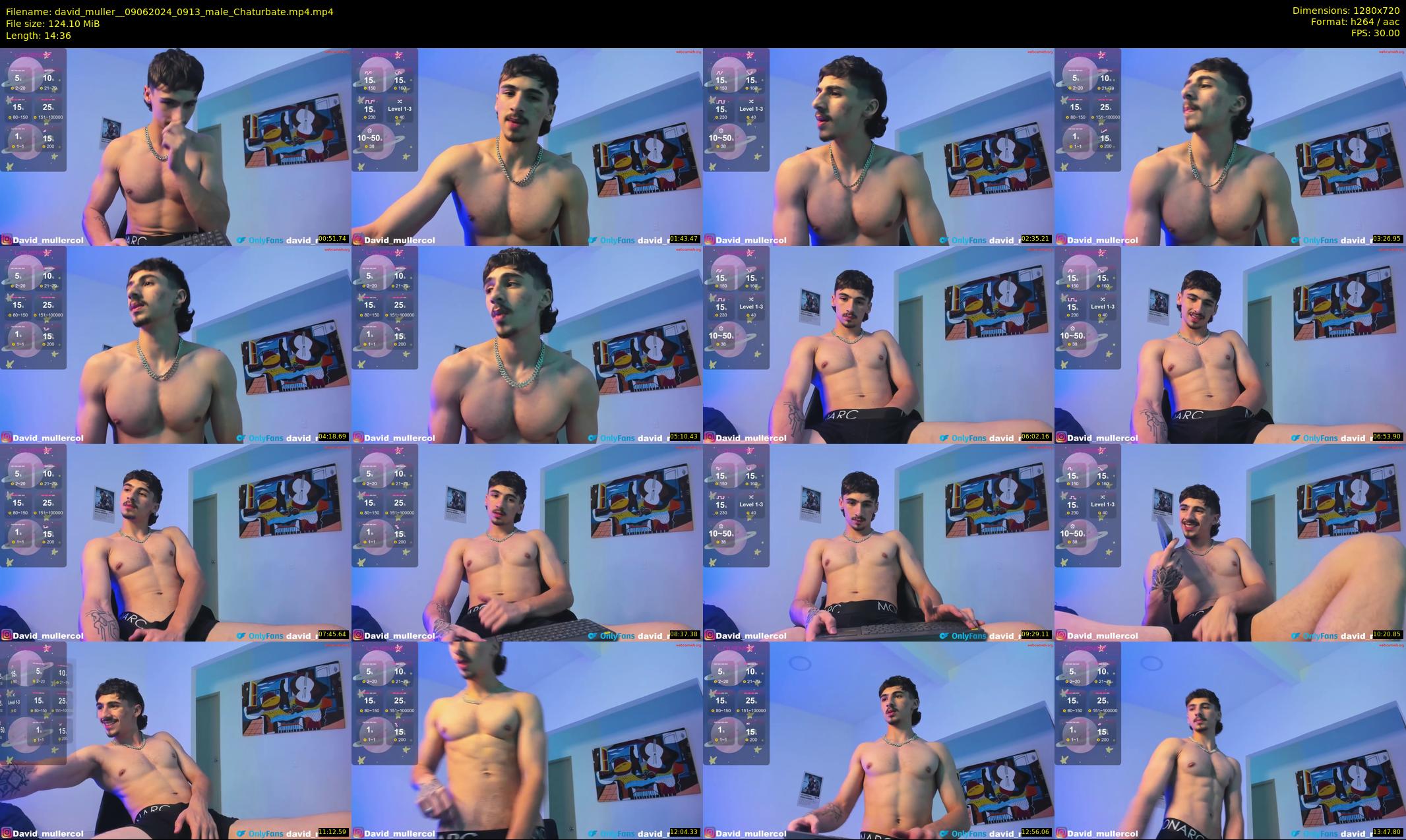 david_muller_ — 15 minute Chaturbate male cam show recording, 720p, Jun 9, 2024