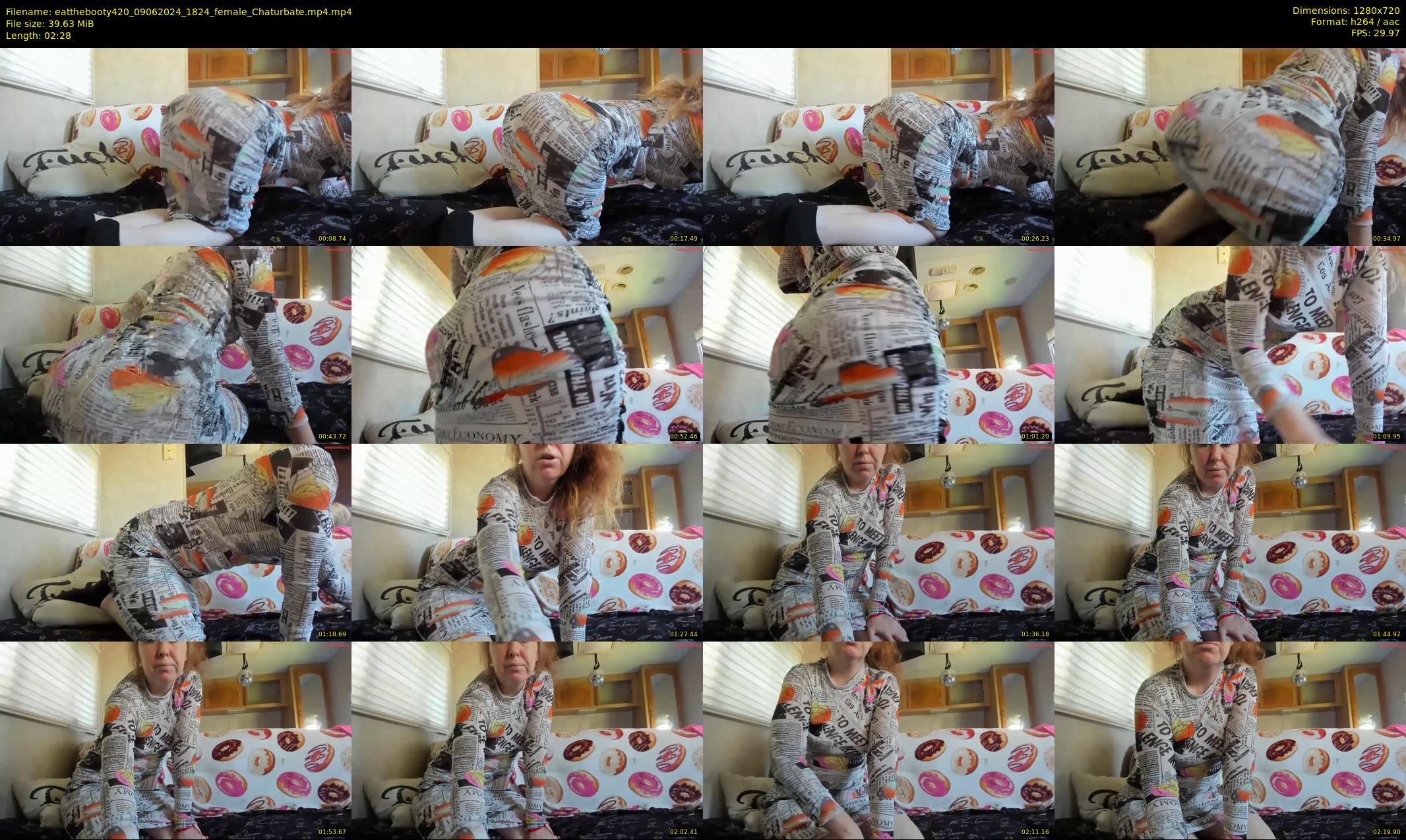 eatthebooty420 — 3 minute Chaturbate female cam show recording, 720p, Jun 9, 2024