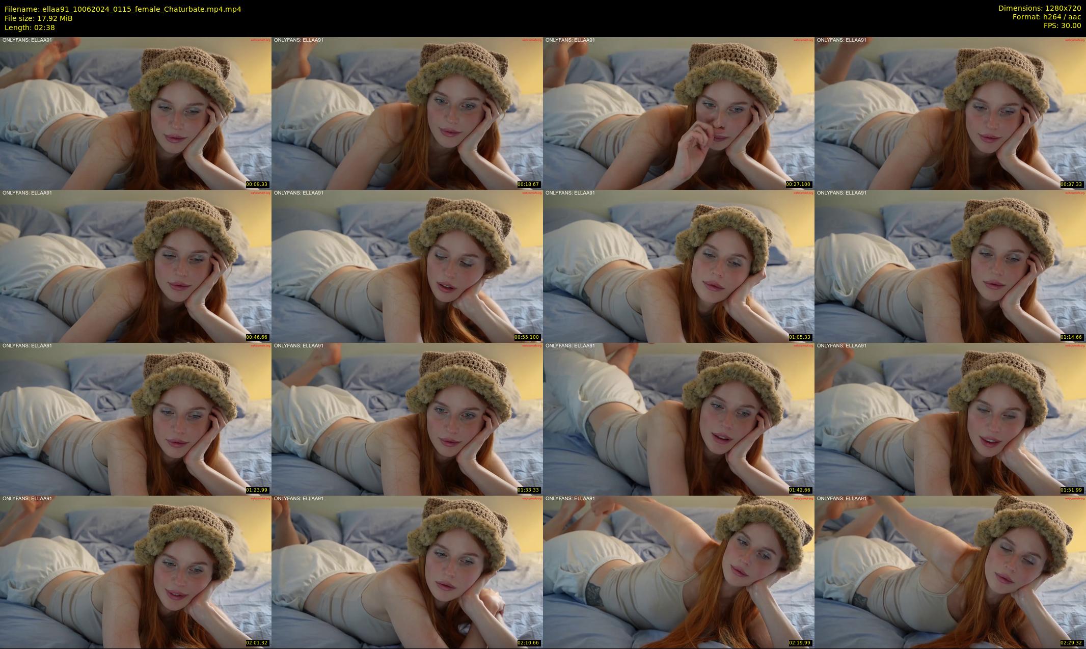 ellaa91 — 3 minute Chaturbate female cam show recording, 720p, Jun 10, 2024
