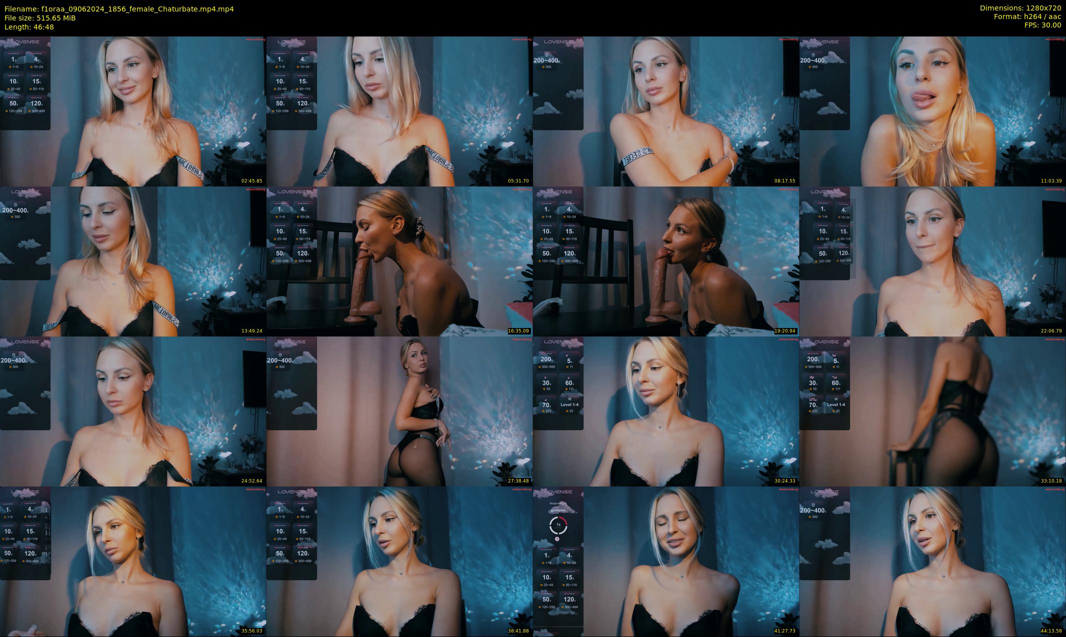 f1oraa — 47 minute Chaturbate female cam show recording, 720p, Jun 9, 2024