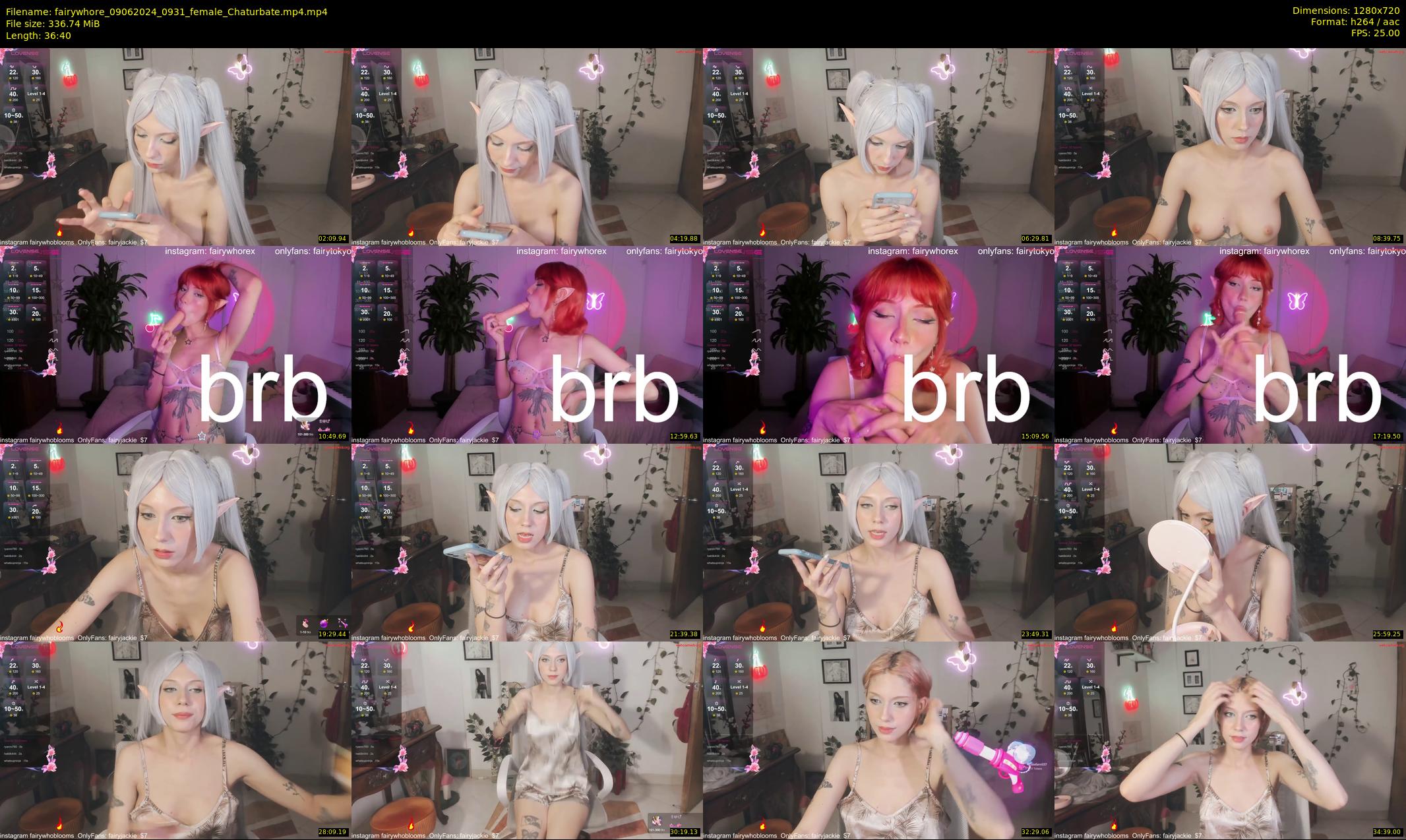 fairywhore — 37 minute Chaturbate female cam show recording, 720p, Jun 9, 2024