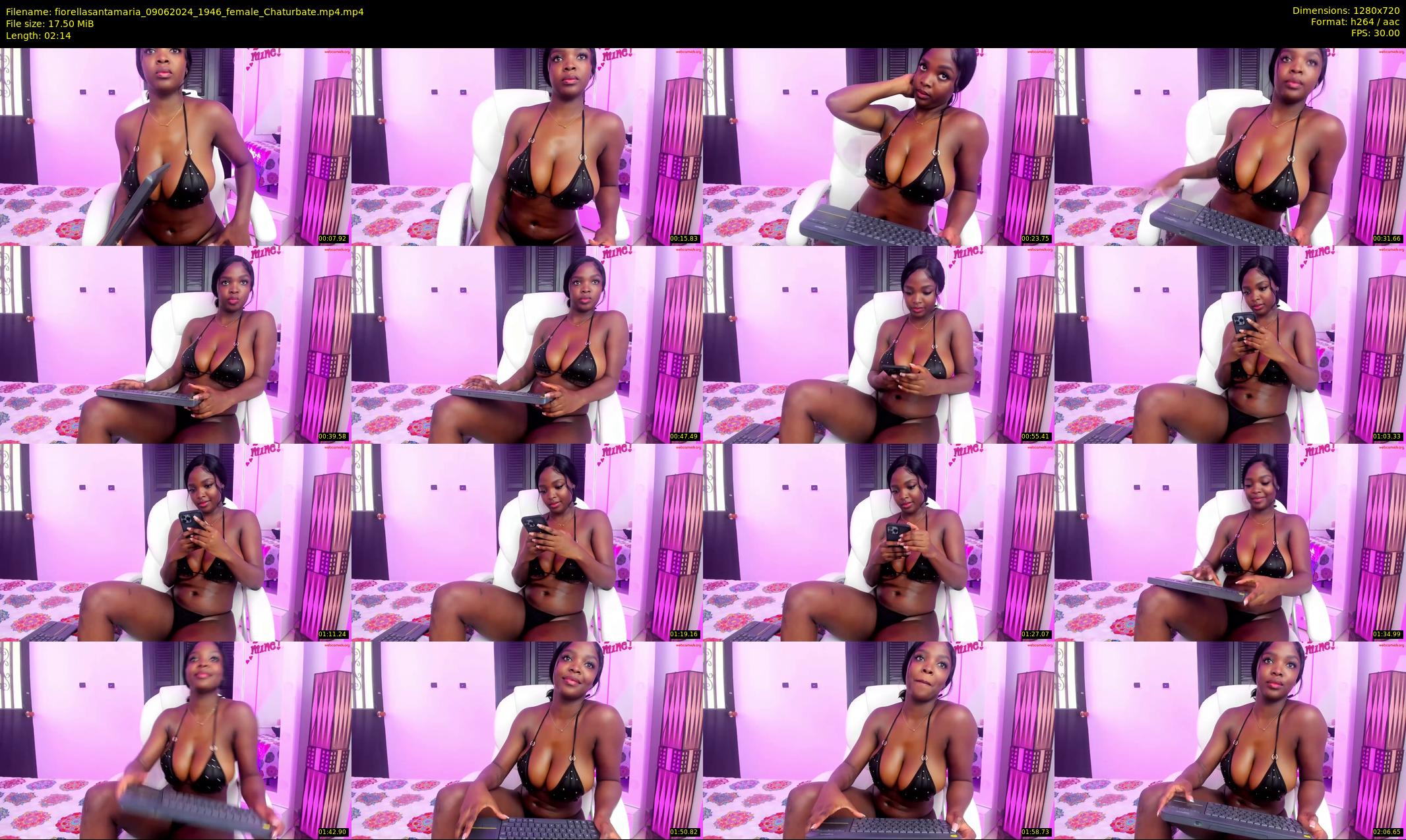 fiorellasantamaria — 3 minute Chaturbate female cam show recording, 720p, Jun 9, 2024