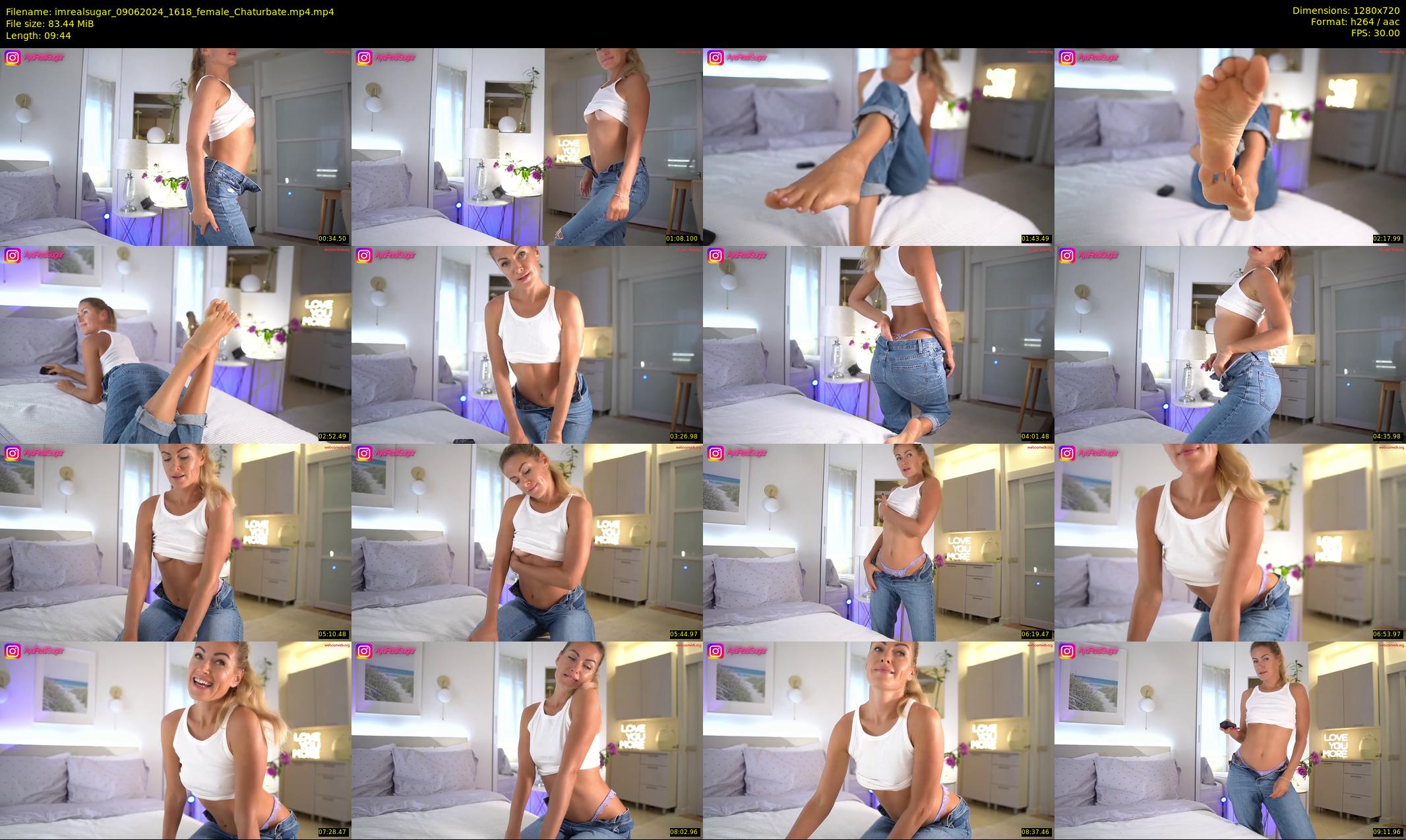 imrealsugar — 10 minute Chaturbate female cam show recording, 720p, Jun 9, 2024