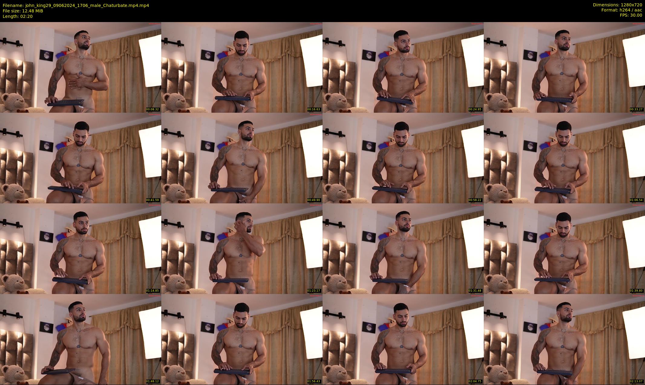 john_king29 — 3 minute Chaturbate male cam show recording, 720p, Jun 9, 2024