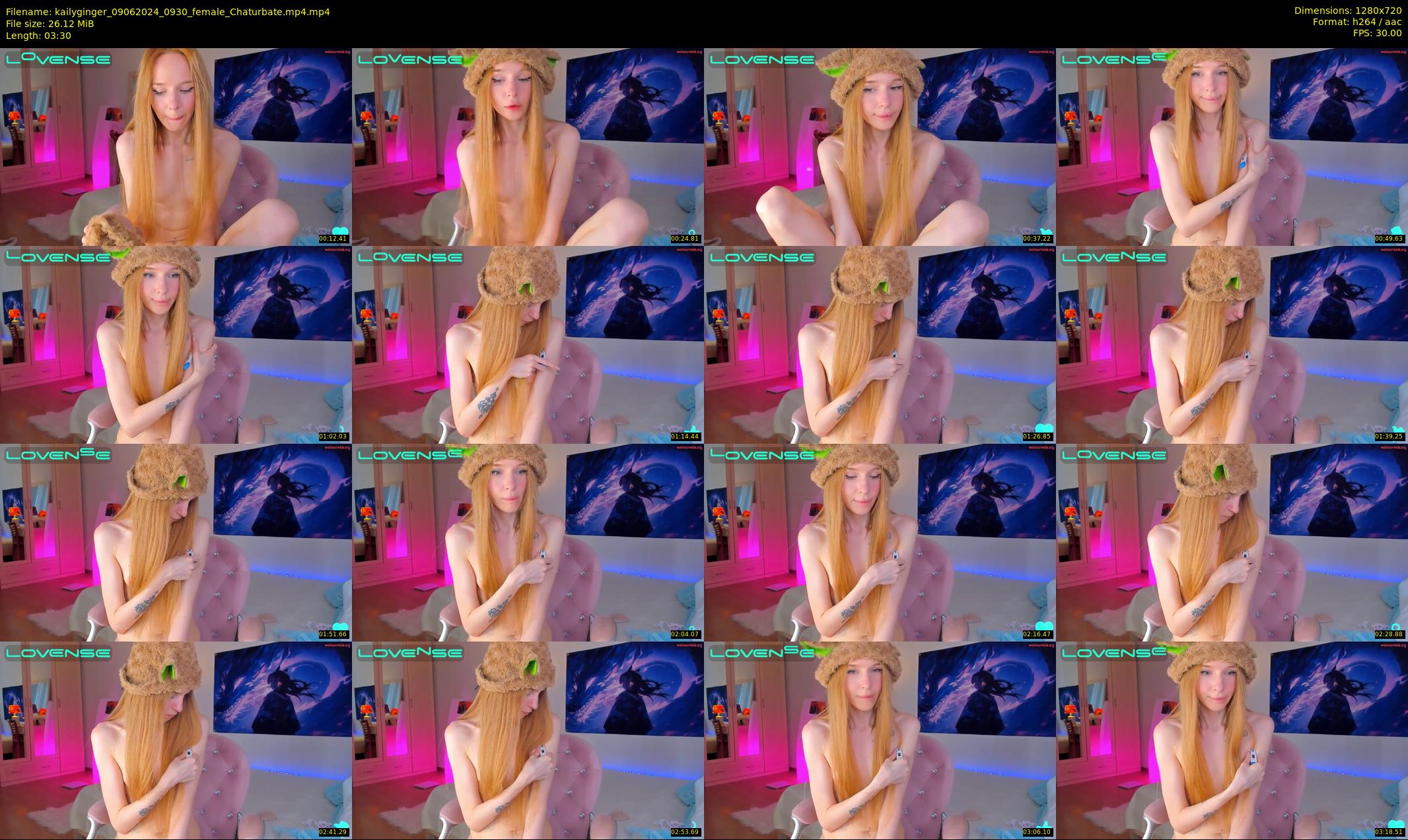 kailyginger — 4 minute Chaturbate female cam show recording, 720p, Jun 9, 2024