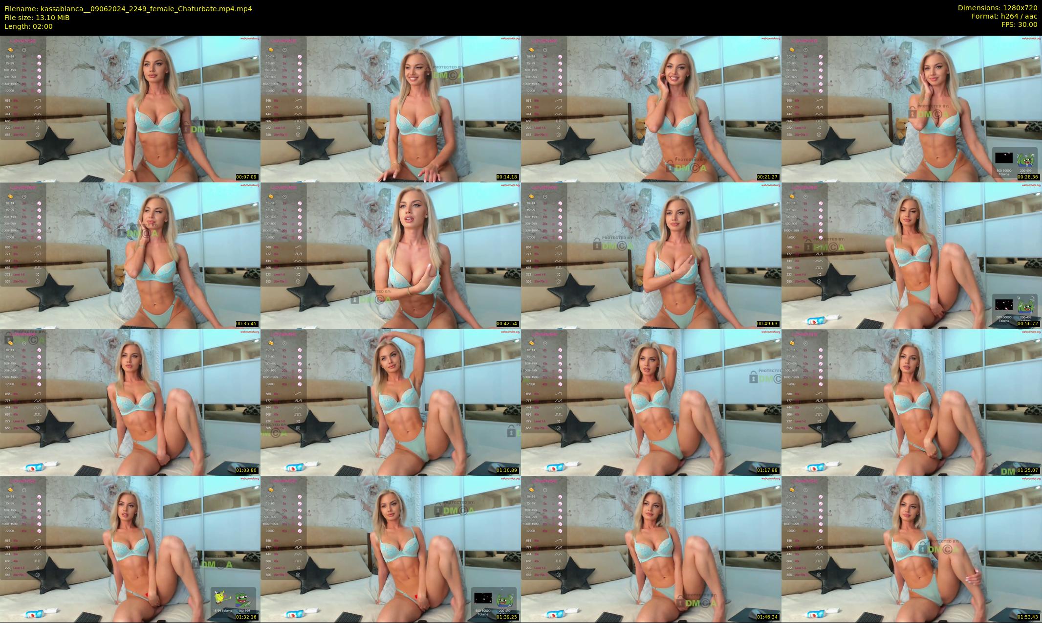 kassablanca_ — 2 minute Chaturbate female cam show recording, 720p, Jun 9, 2024