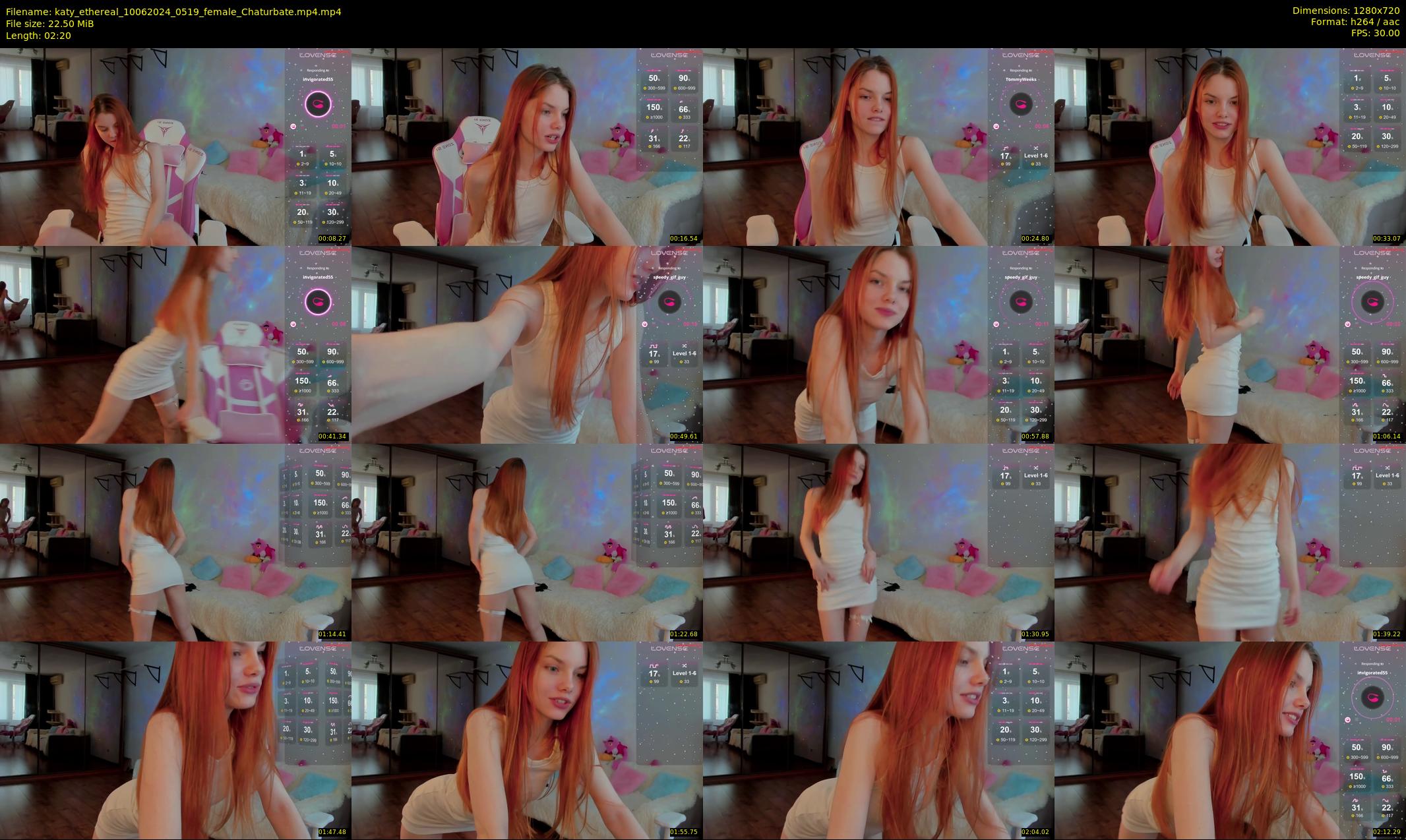 katy_ethereal — 3 minute Chaturbate female cam show recording, 720p, Jun 10, 2024